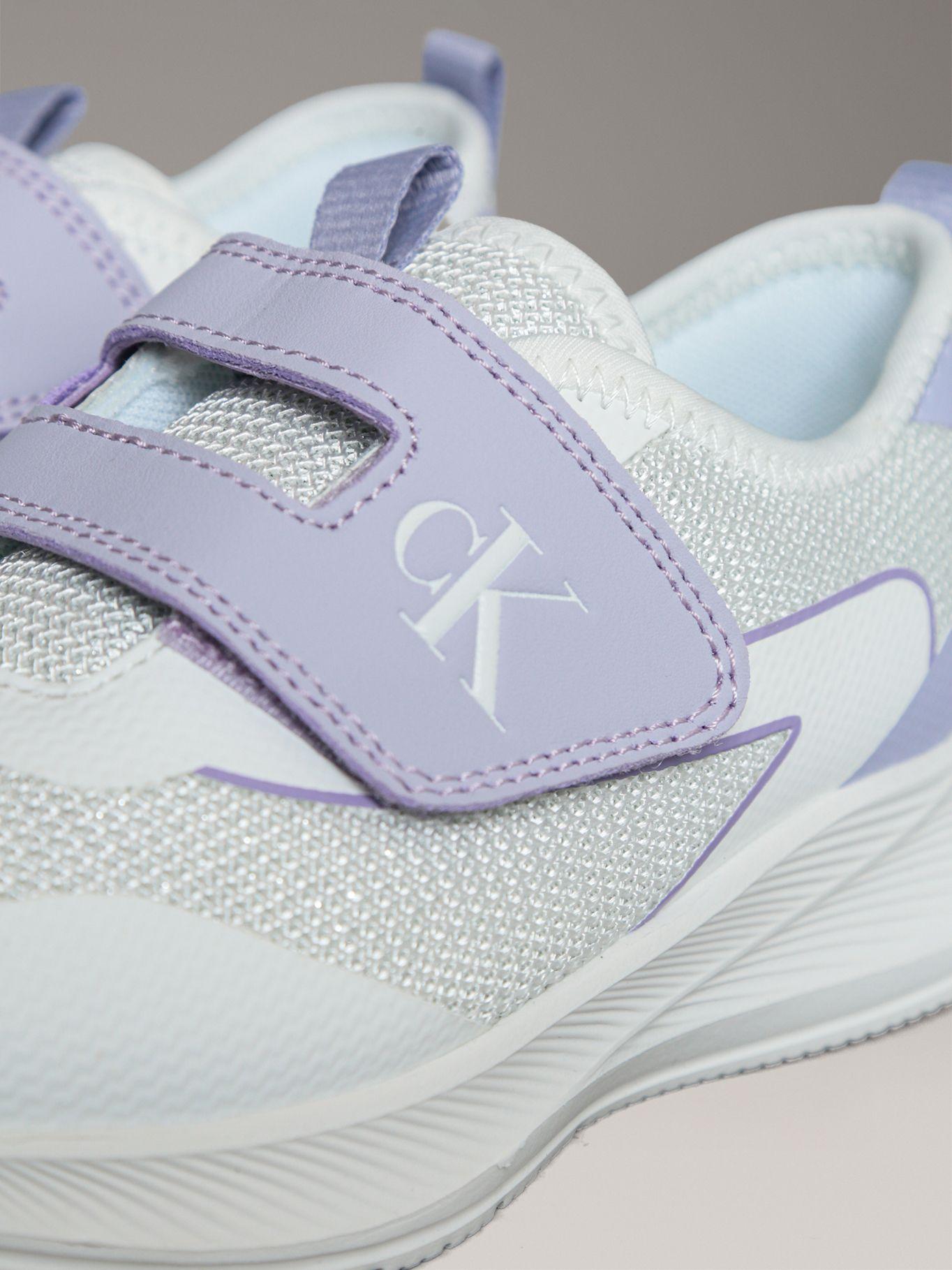 Zapatillas Niña Deportivas con Velcro Lila Calvin Klein-6