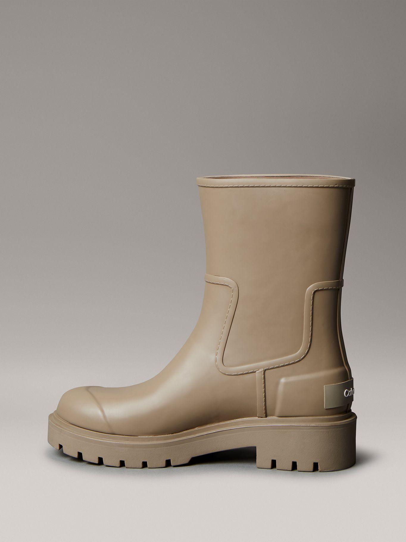 Botas Medianas Impermeables  Beige Calvin Klein Mujer-5