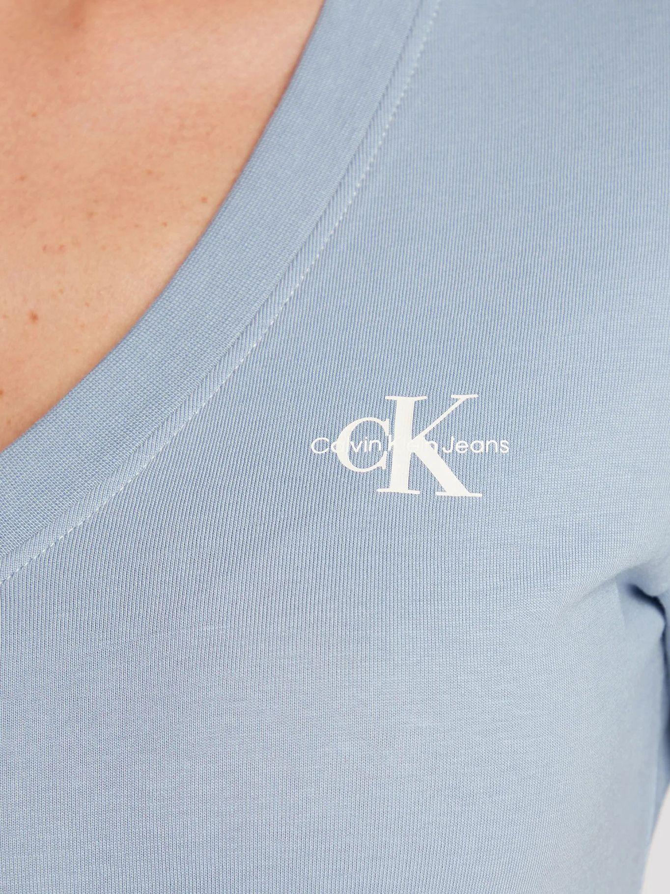 Camiseta de algodón orgánico Celeste Calvin Klein-3