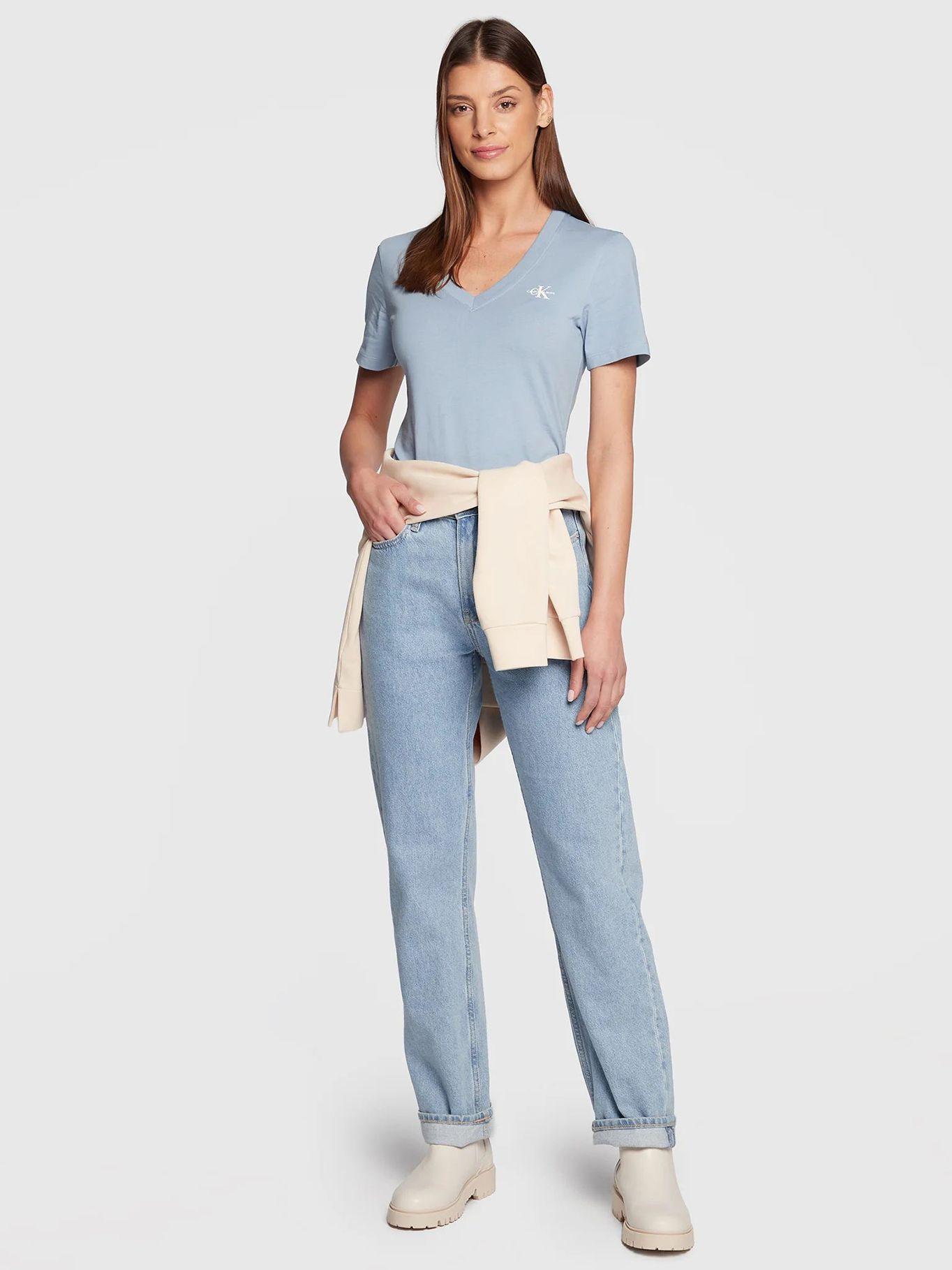 Camiseta de algodón orgánico Celeste Calvin Klein-1