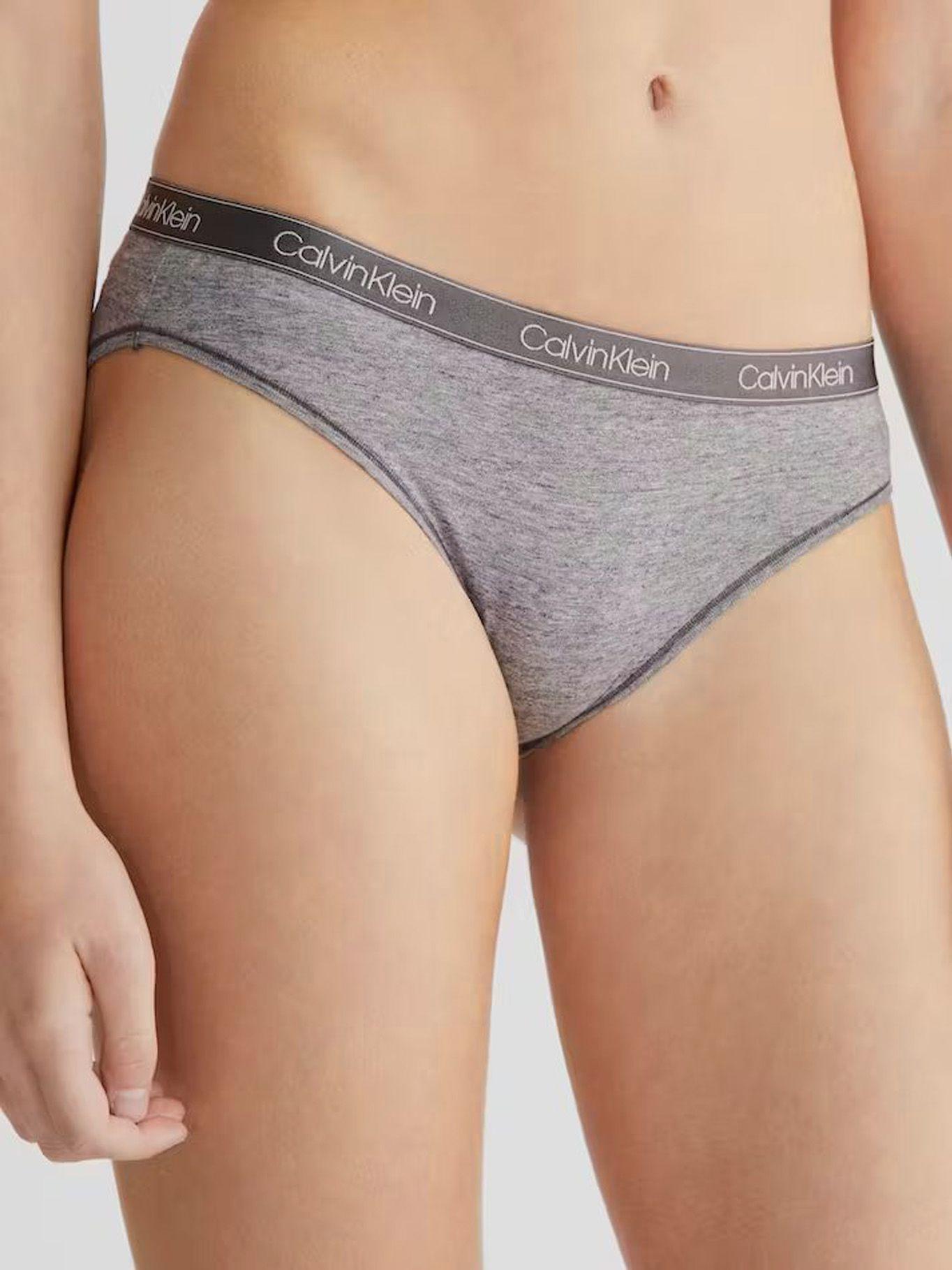 Calzón Bikini Cotton Essentials Gris Calvin Klein-2