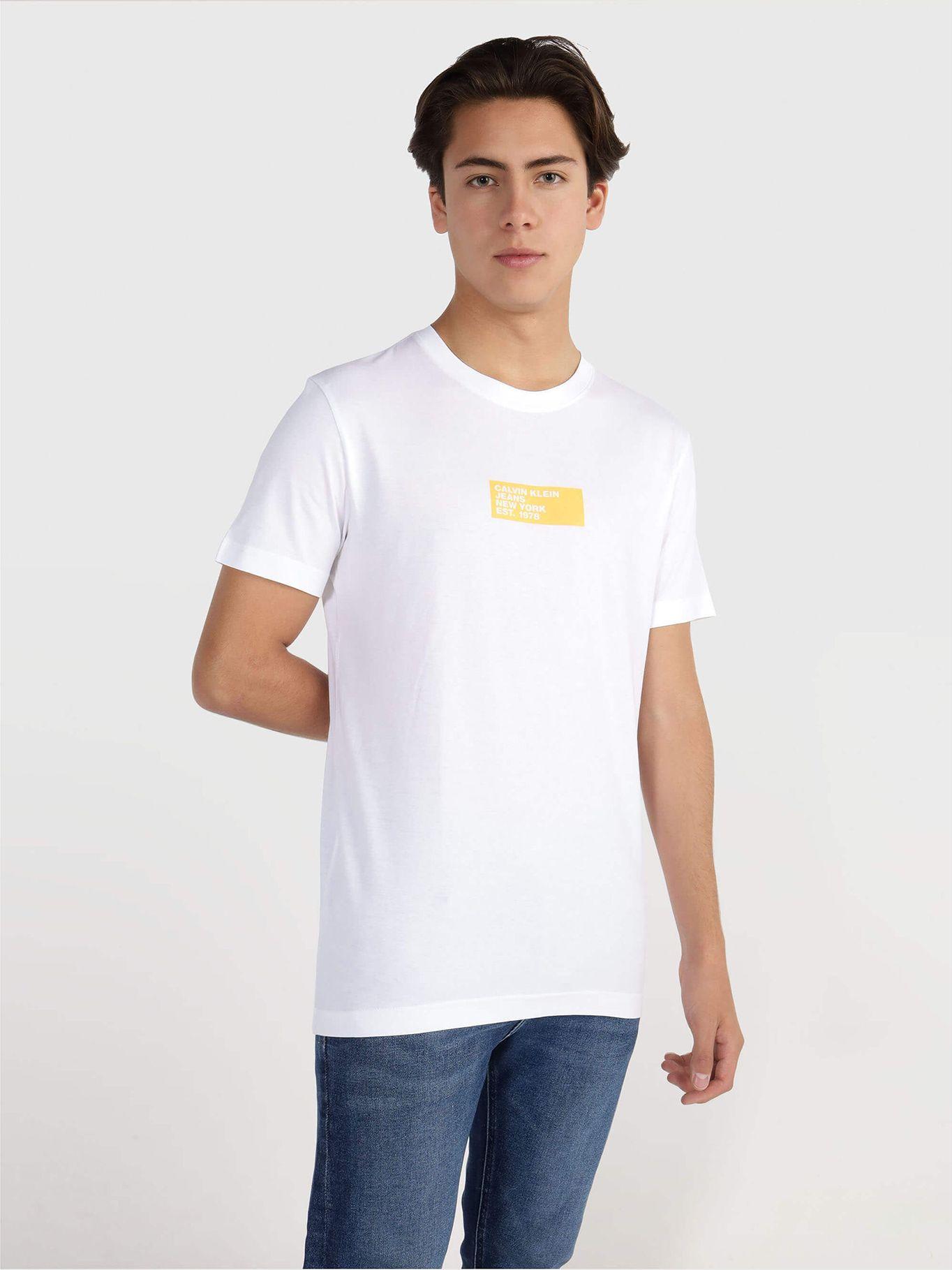 Polera Small Center Box Blanco Calvin Klein-0