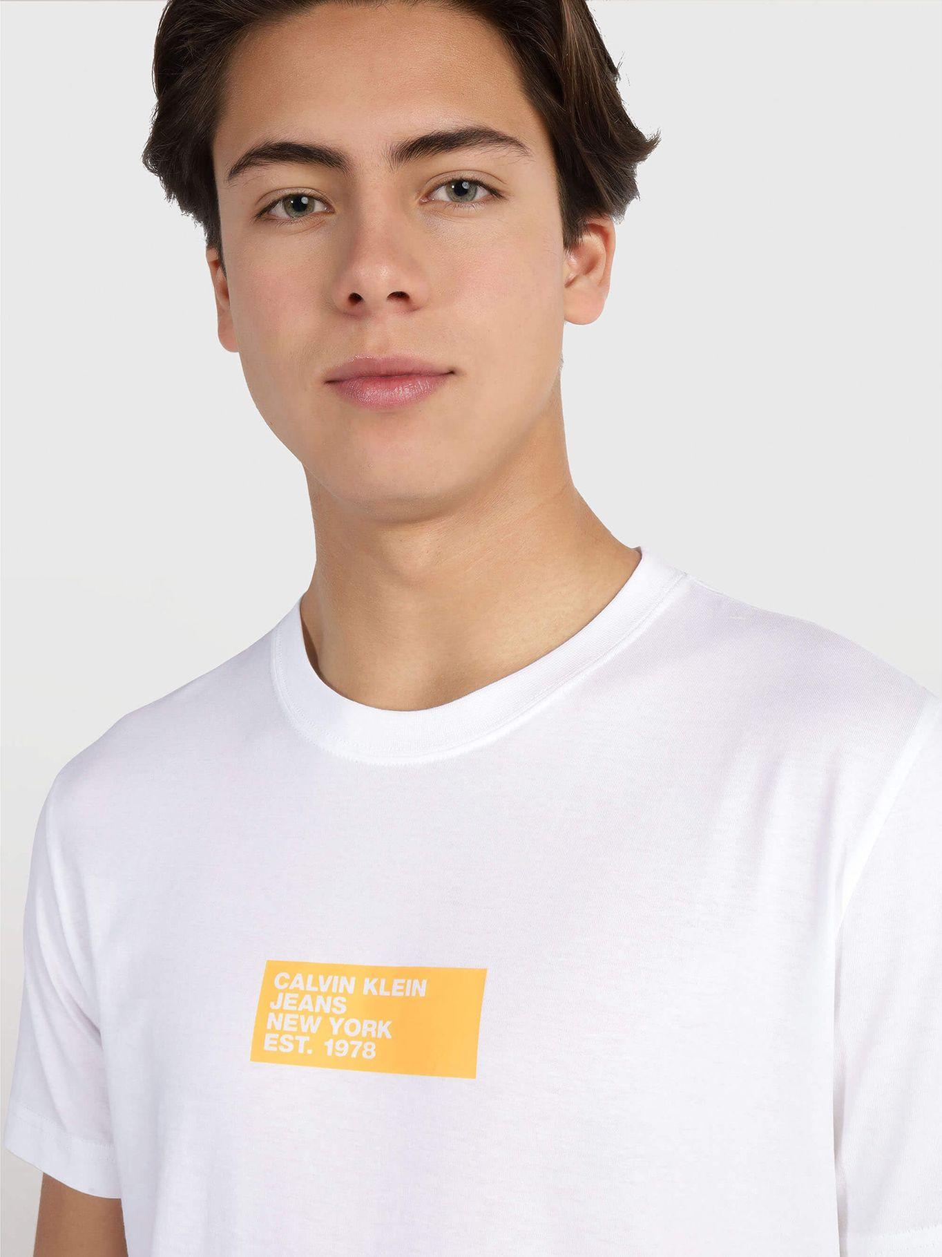 Polera Small Center Box Blanco Calvin Klein-3