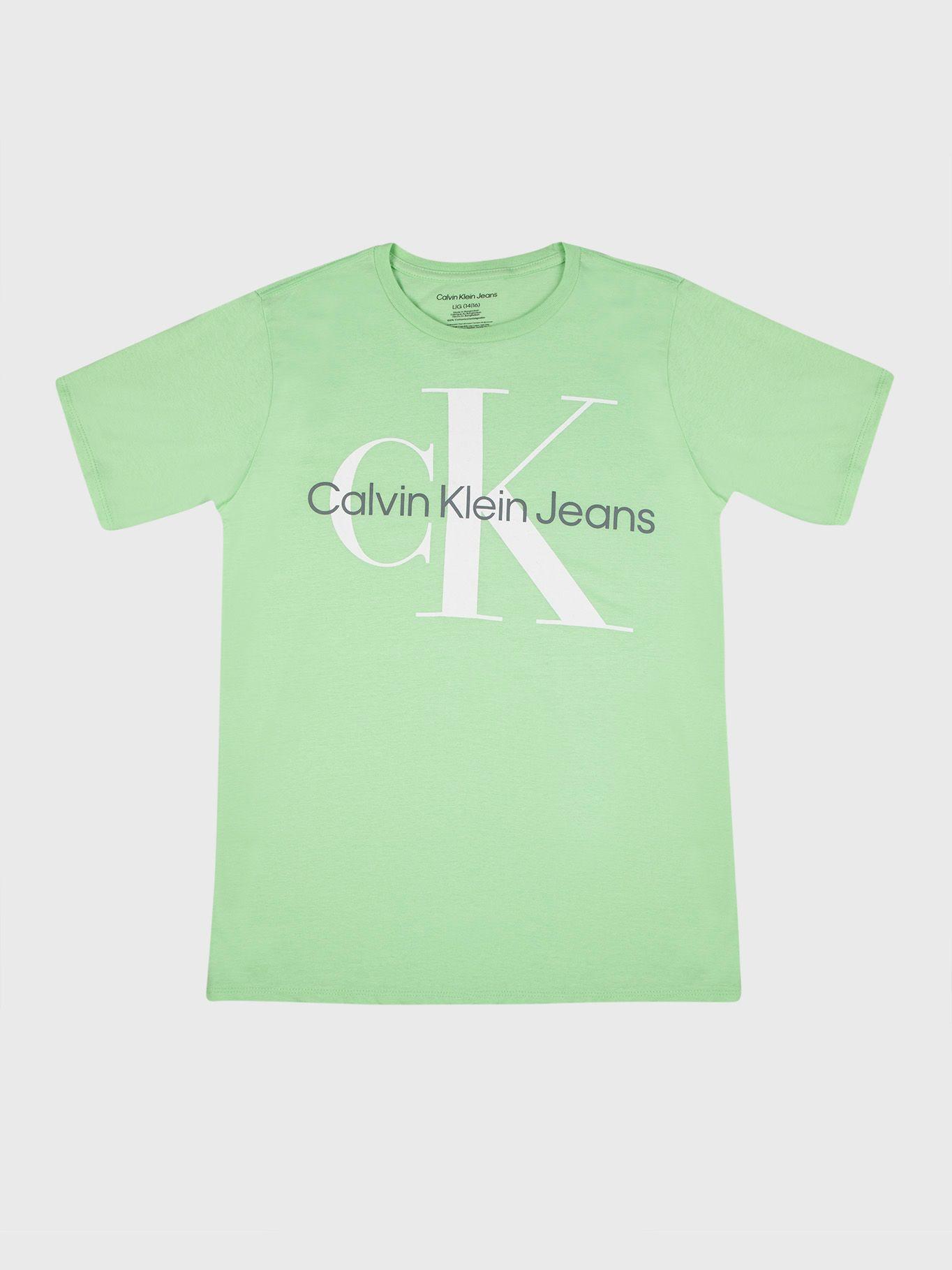 Polera Niño Monologo SS Verde Calvin Klein-0
