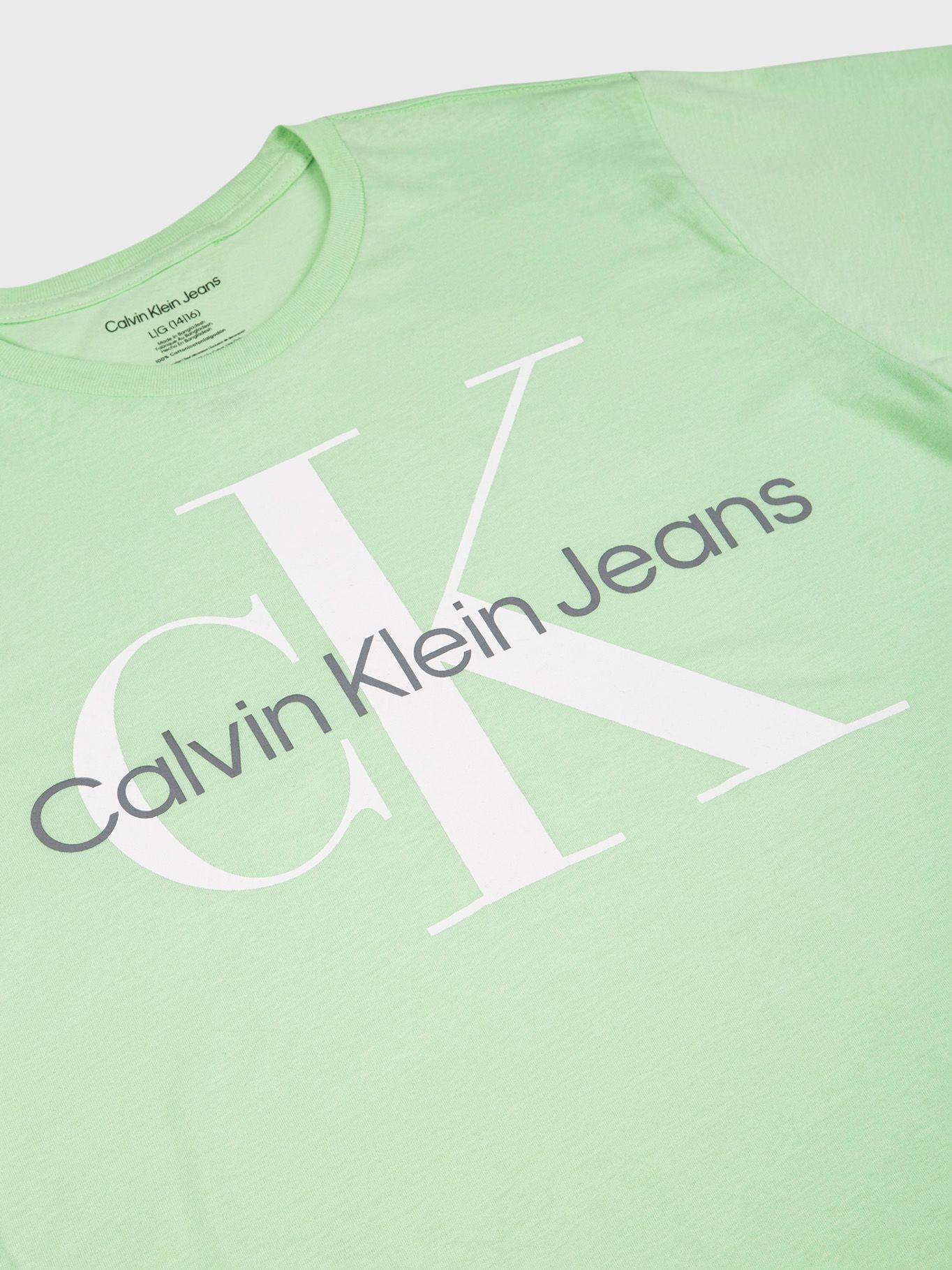 Polera Niño Monologo SS Verde Calvin Klein-2