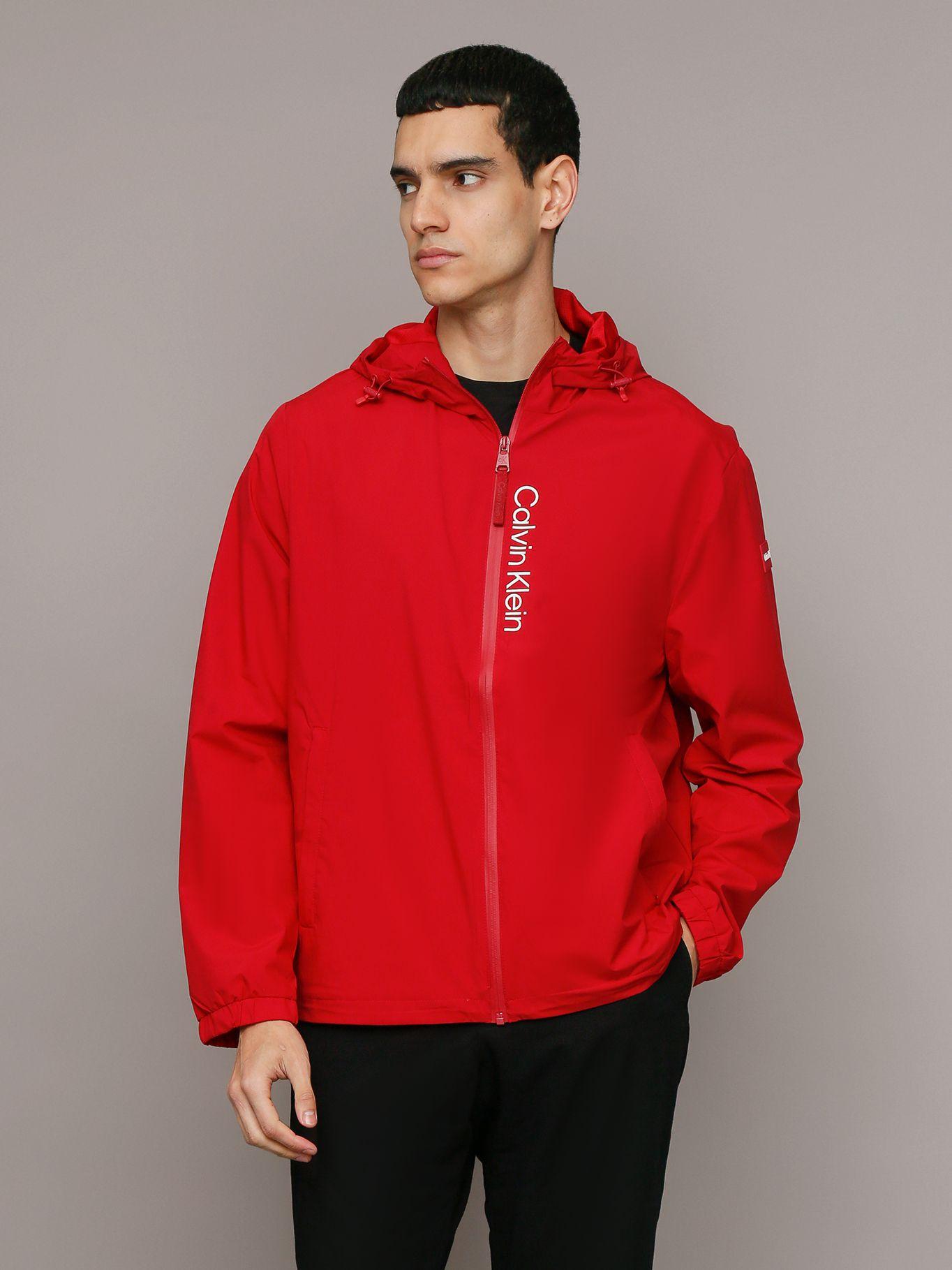 Cortaviento Stretch Rojo Calvin Klein-0