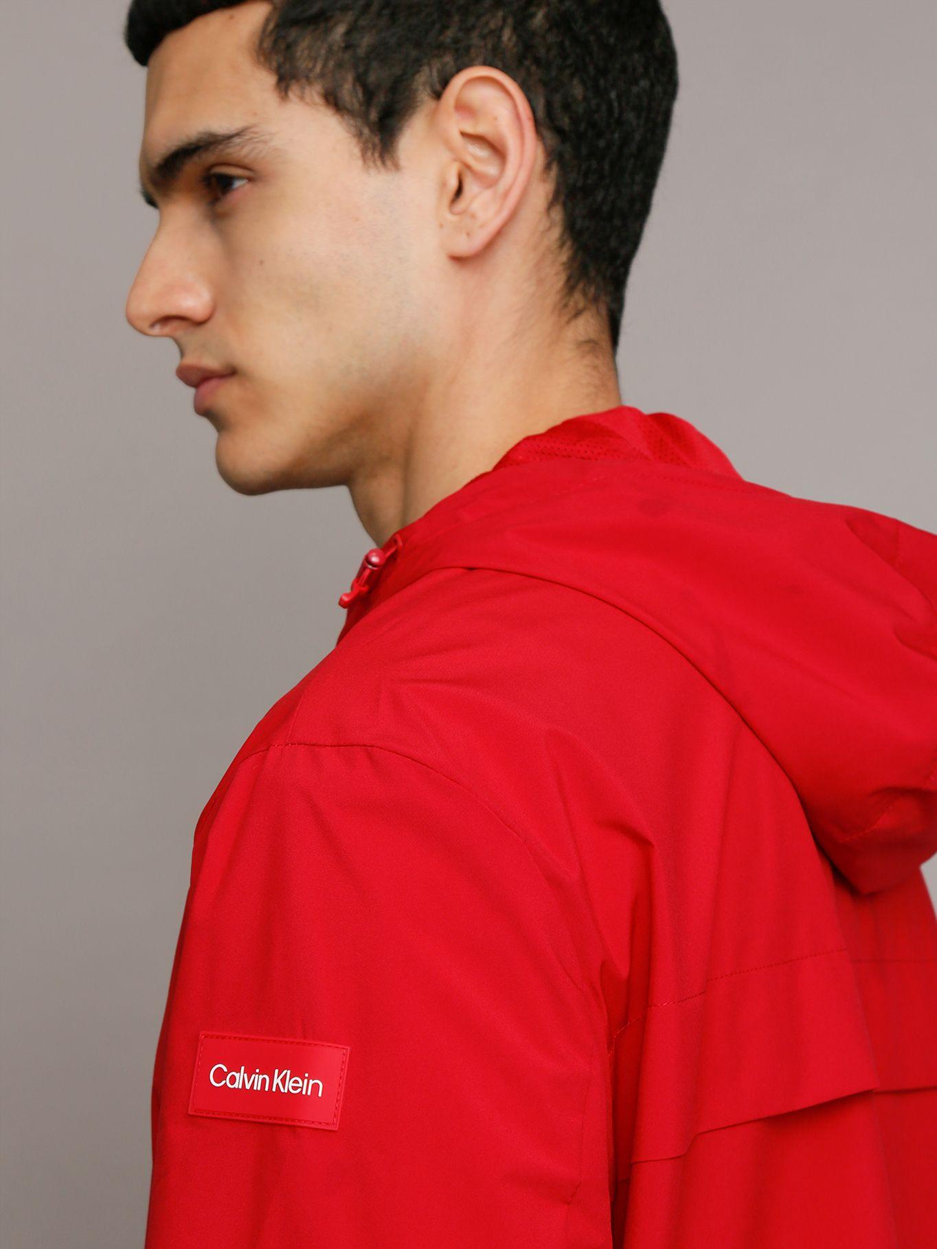 Cortaviento Stretch Rojo Calvin Klein-5