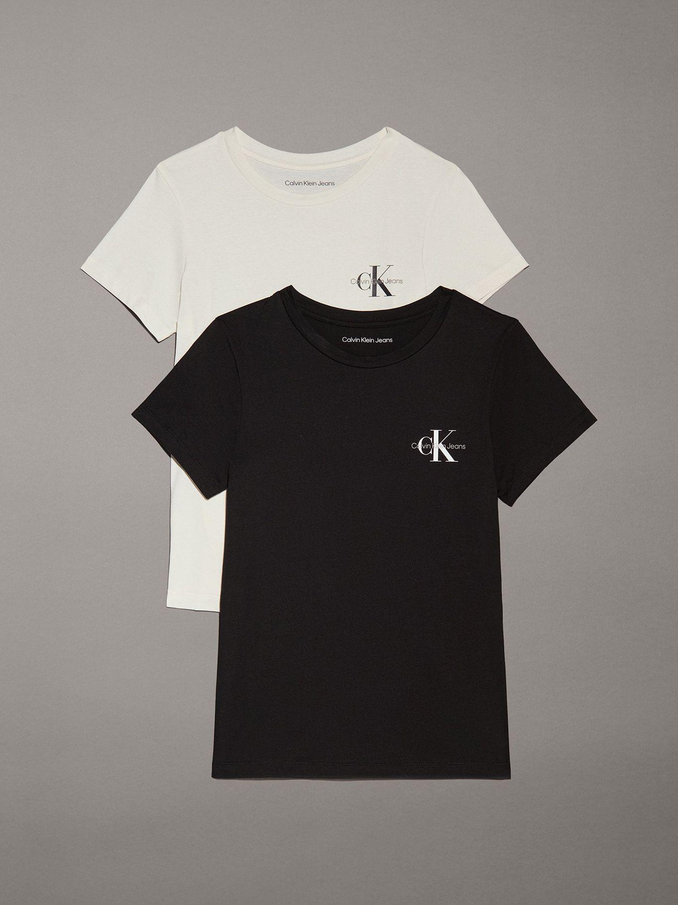 Pack 2 Poleras Monologo Slim K6 Multicolor Calvin Klein-0