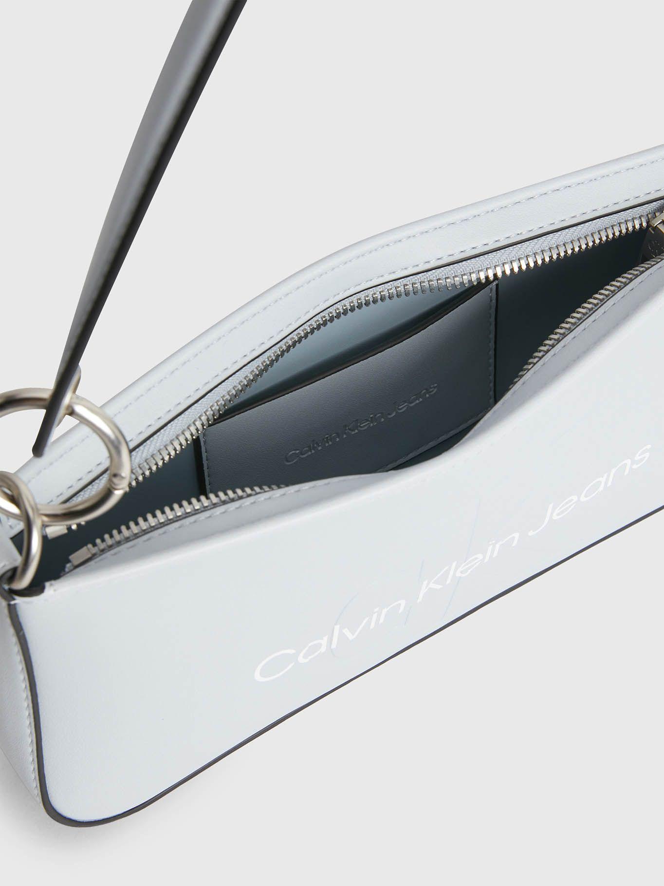 Bolso de hombro Blanco Calvin Klein-3