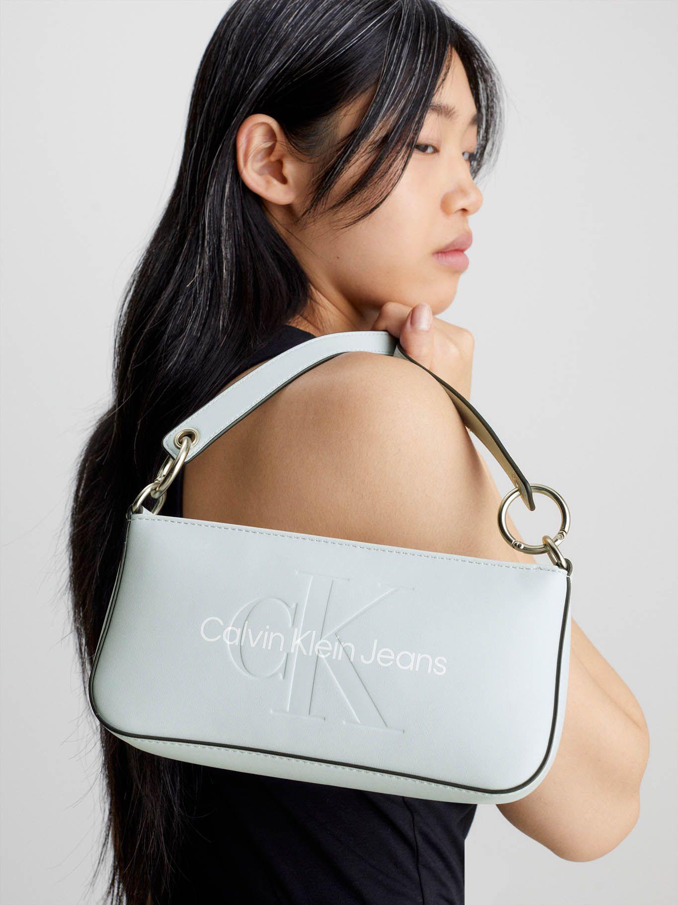 Bolso de hombro Blanco Calvin Klein-4