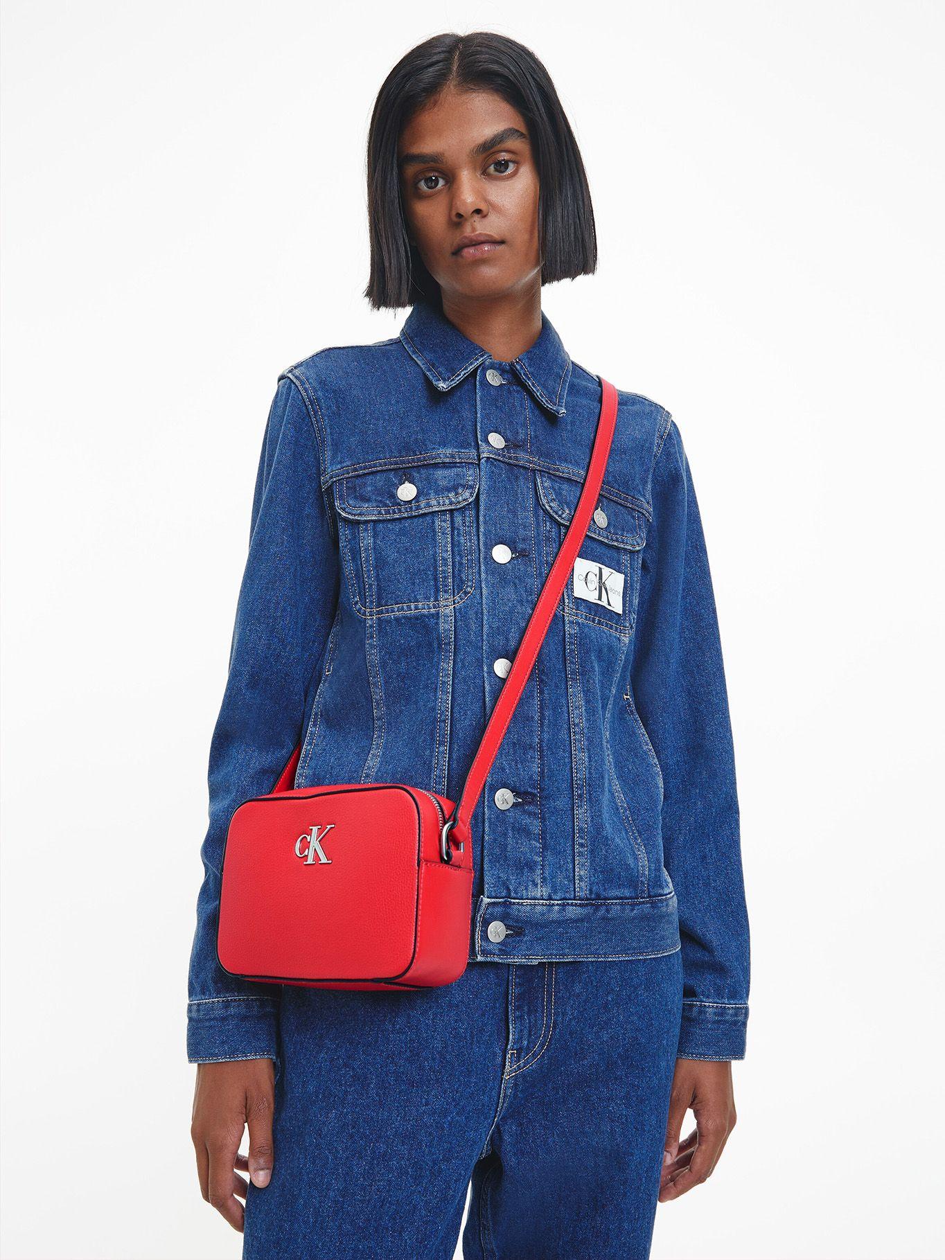 Cartera Minimal Monogram Rojo Calvin Klein-3