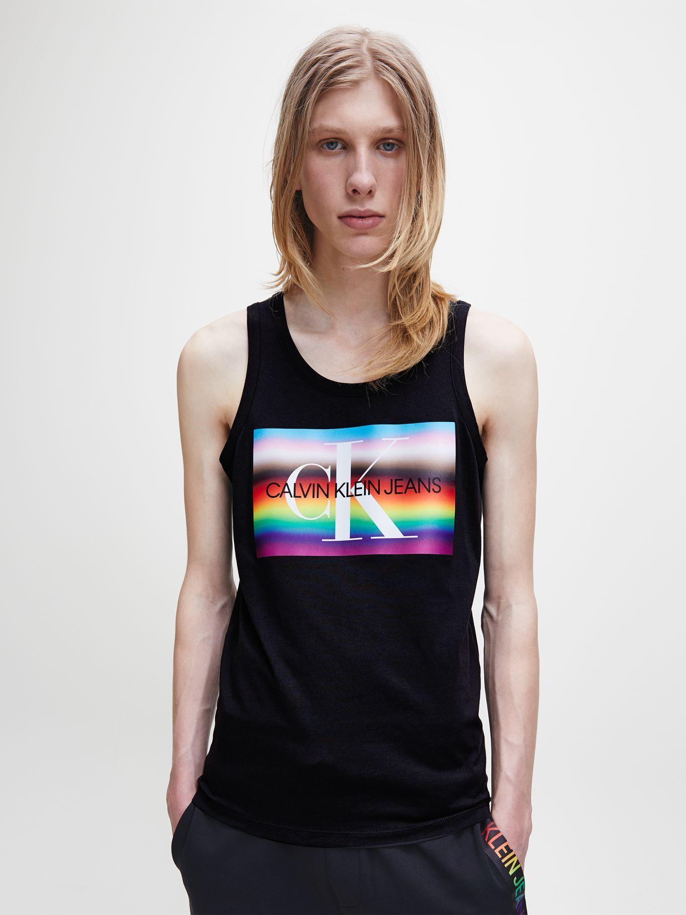 Polera Pride Large Flag Tank Negro Calvin Klein-0