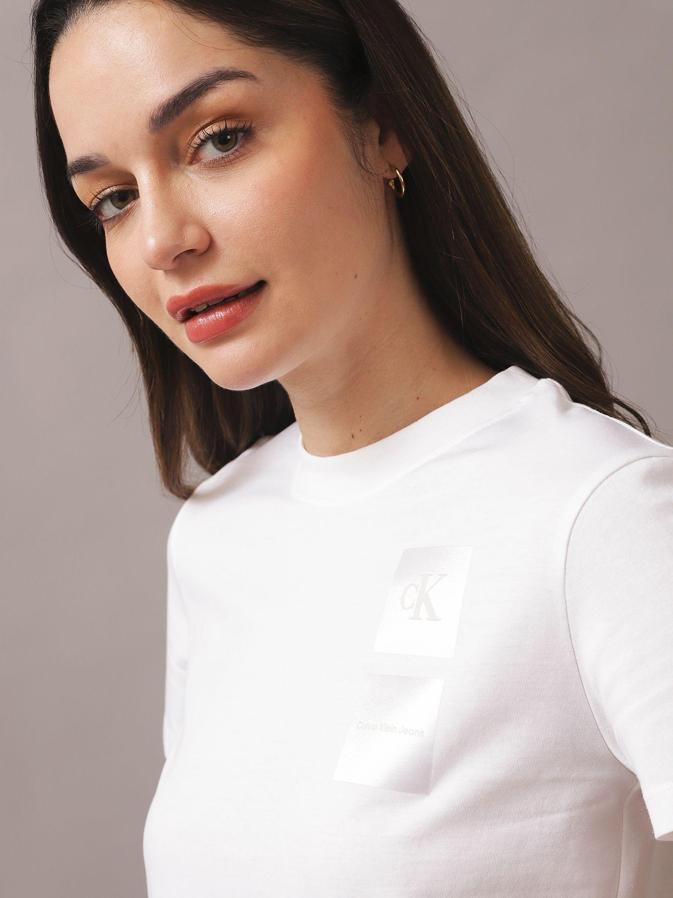 Polera Satin Boxes Baby Blanco Calvin Klein-3