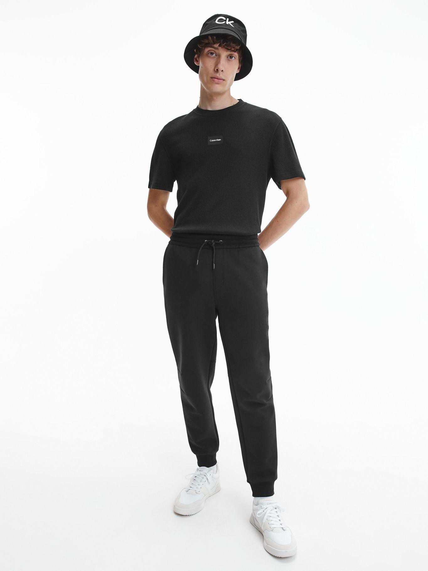 Polera Textured Grid Negro Calvin Klein-1
