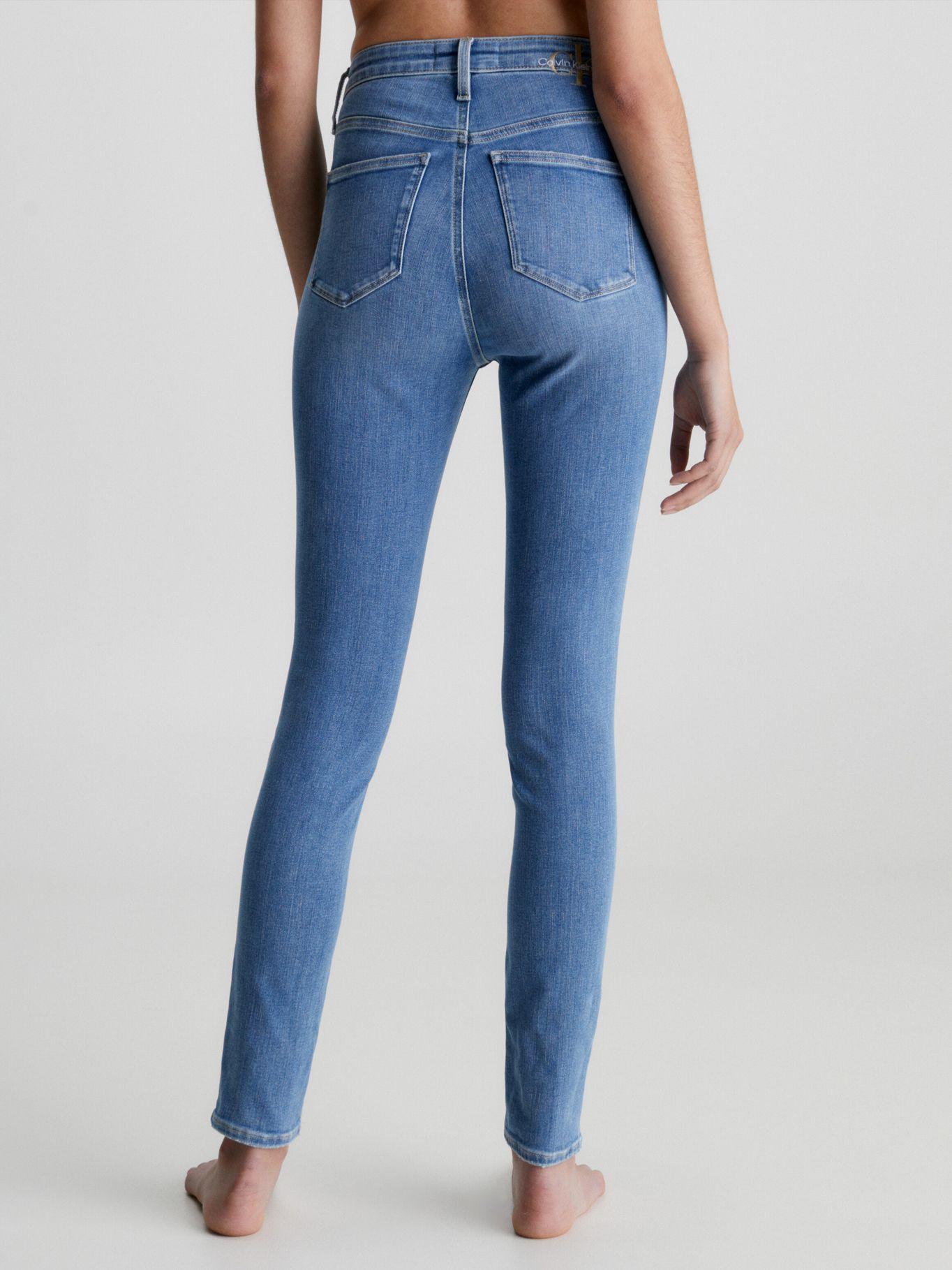 Jeans High Rise Skinny Azul 626 Calvin Klein-2