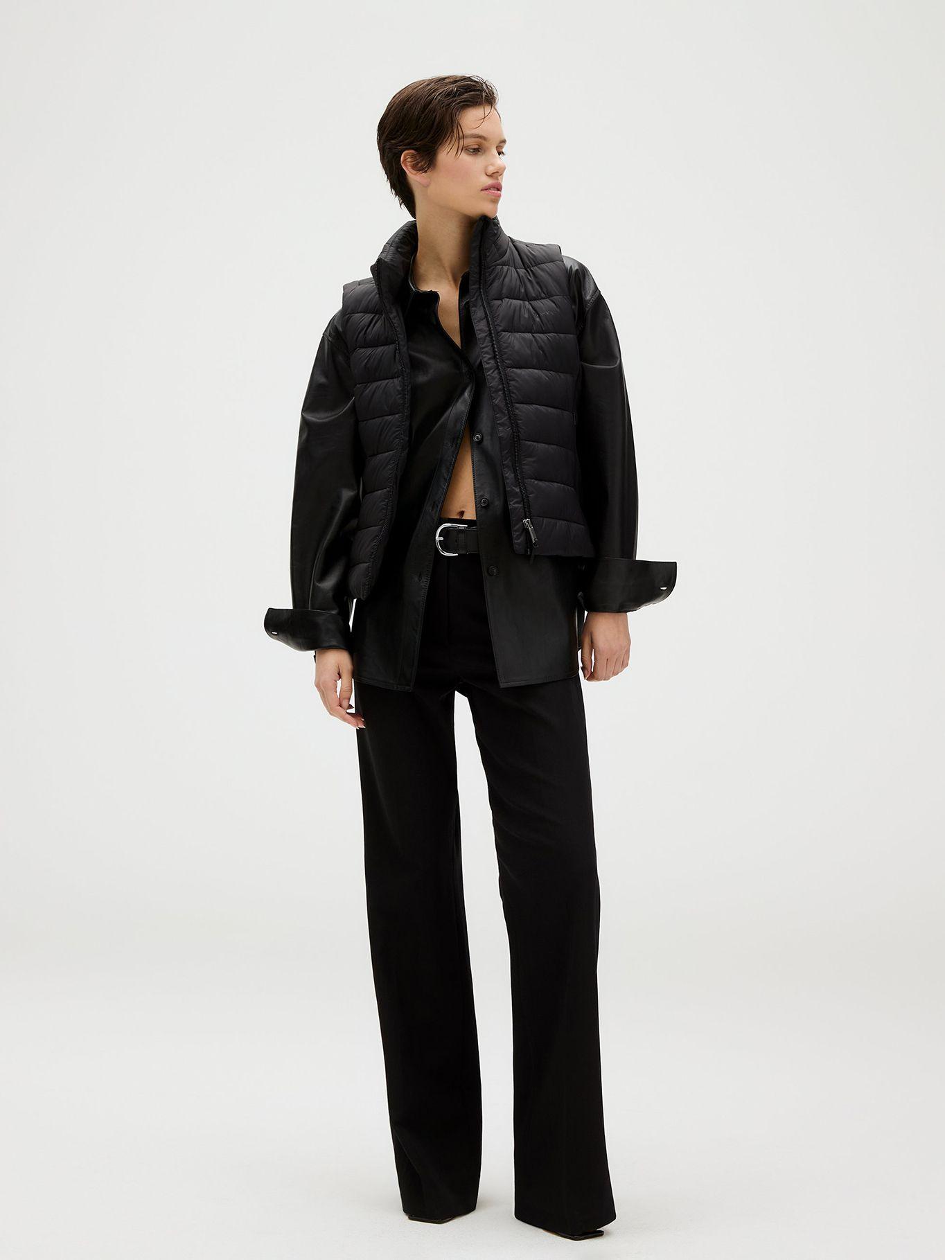 Chaqueta sin Mangas Mixed Puffer Negro Calvin Klein-1