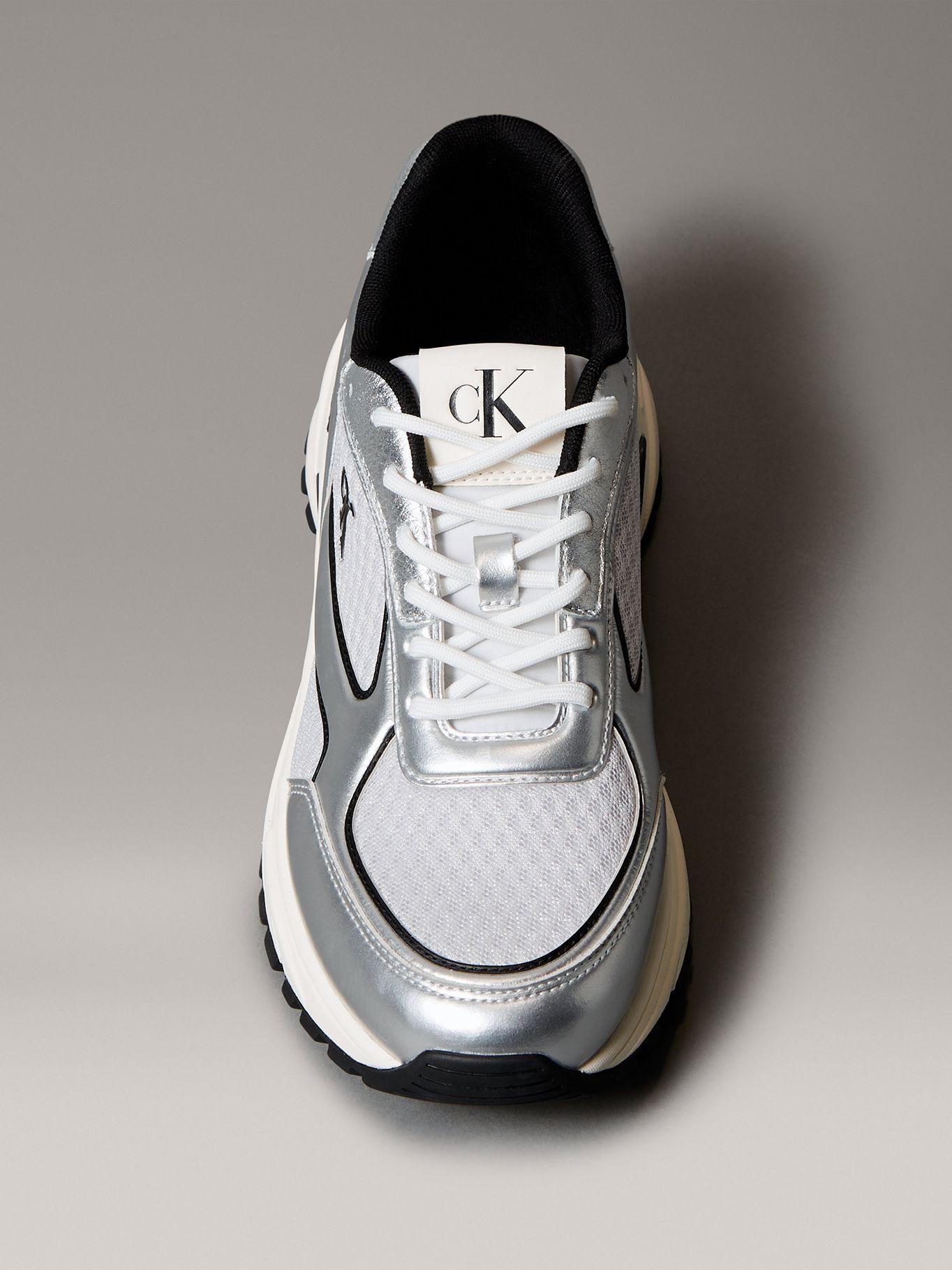Zapatillas Runner Laceup Plateado Calvin Klein Hombre-2