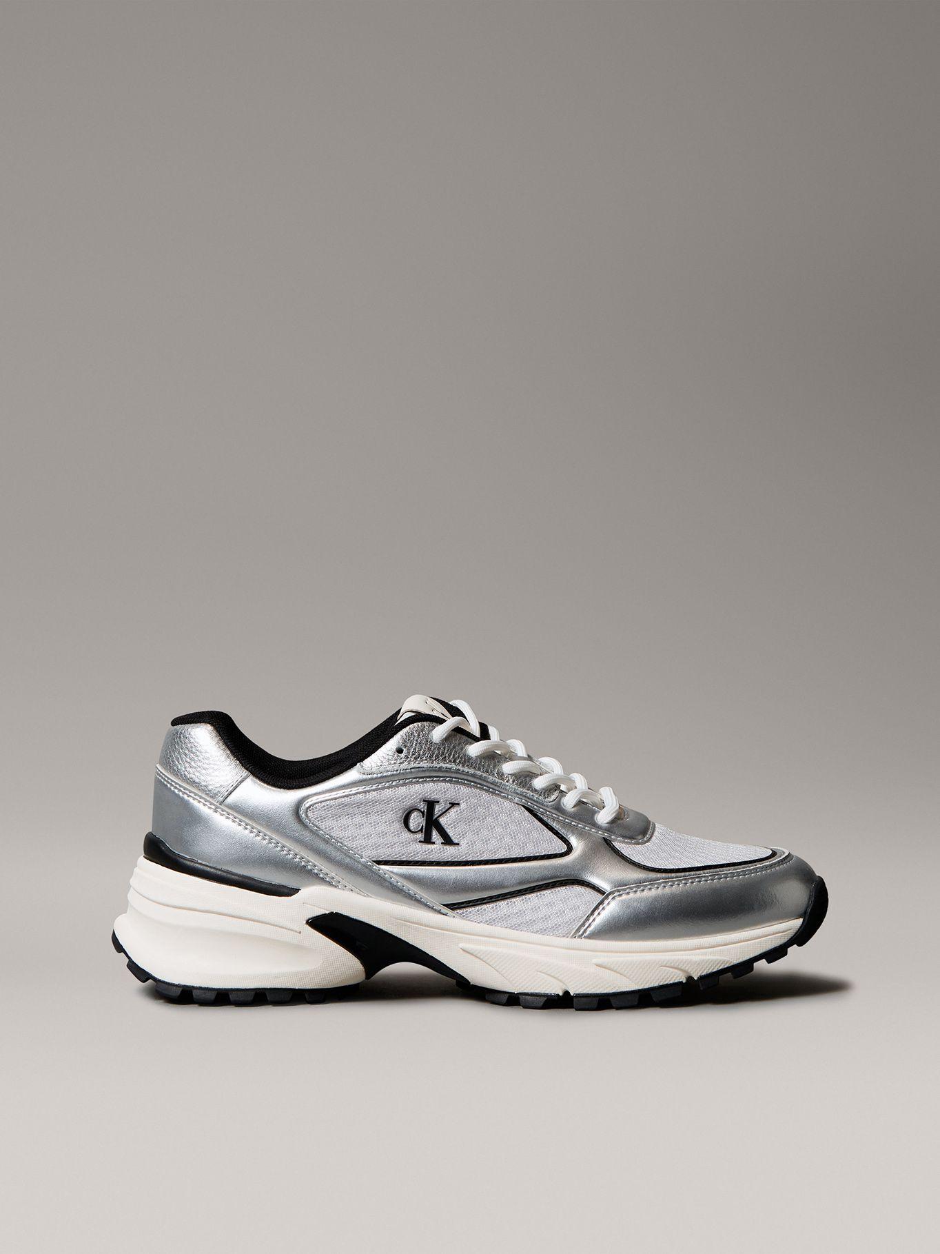 Zapatillas Runner Laceup Plateado Calvin Klein Hombre-4