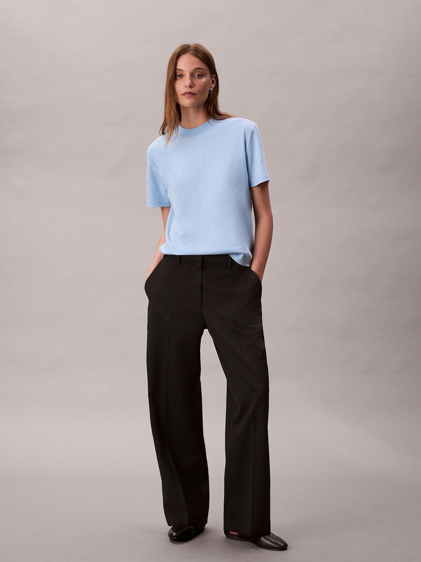 Polera Interlock Con Emblema CK Azul Calvin Klein-1