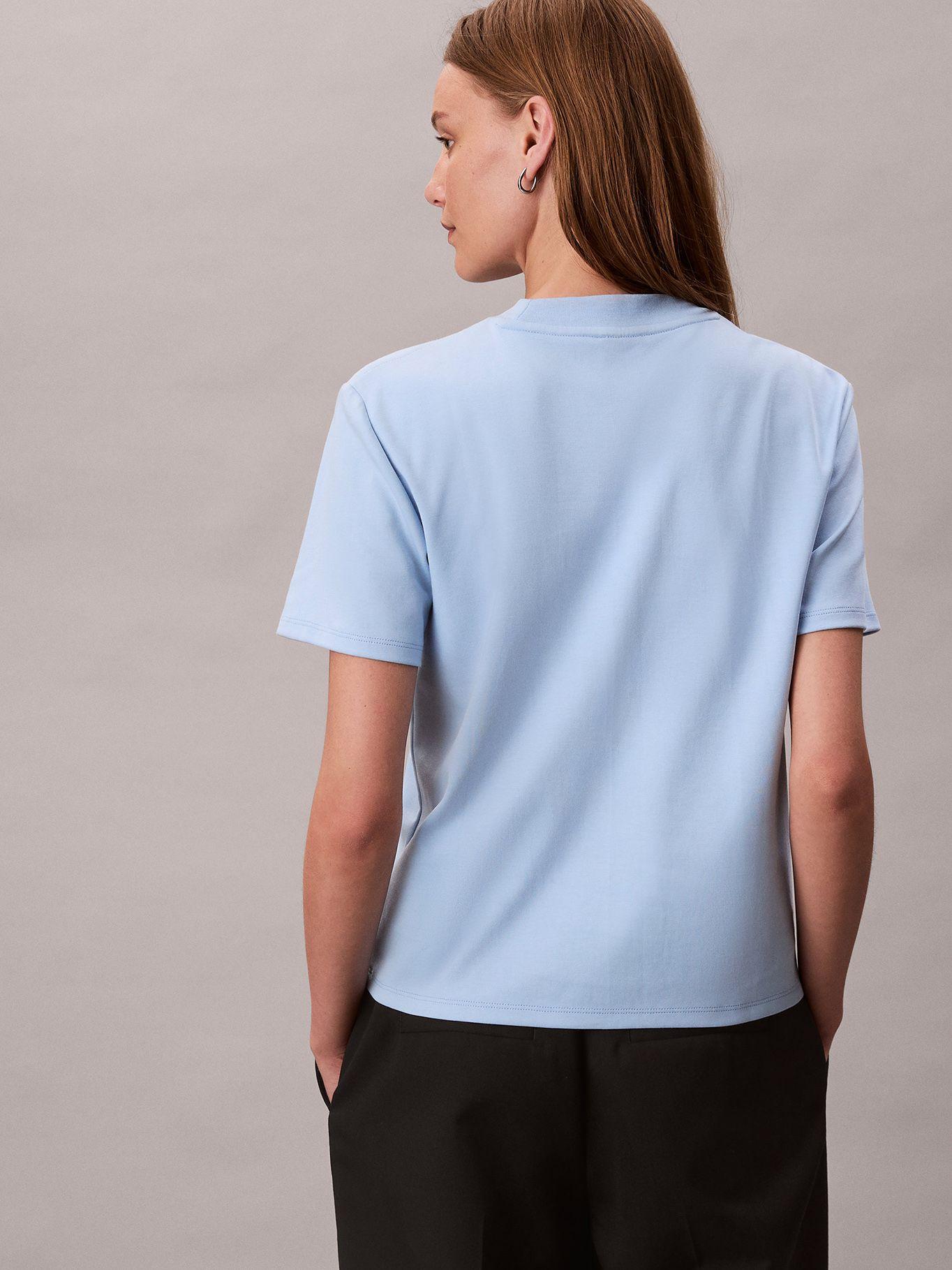 Polera Interlock Con Emblema CK Azul Calvin Klein-2