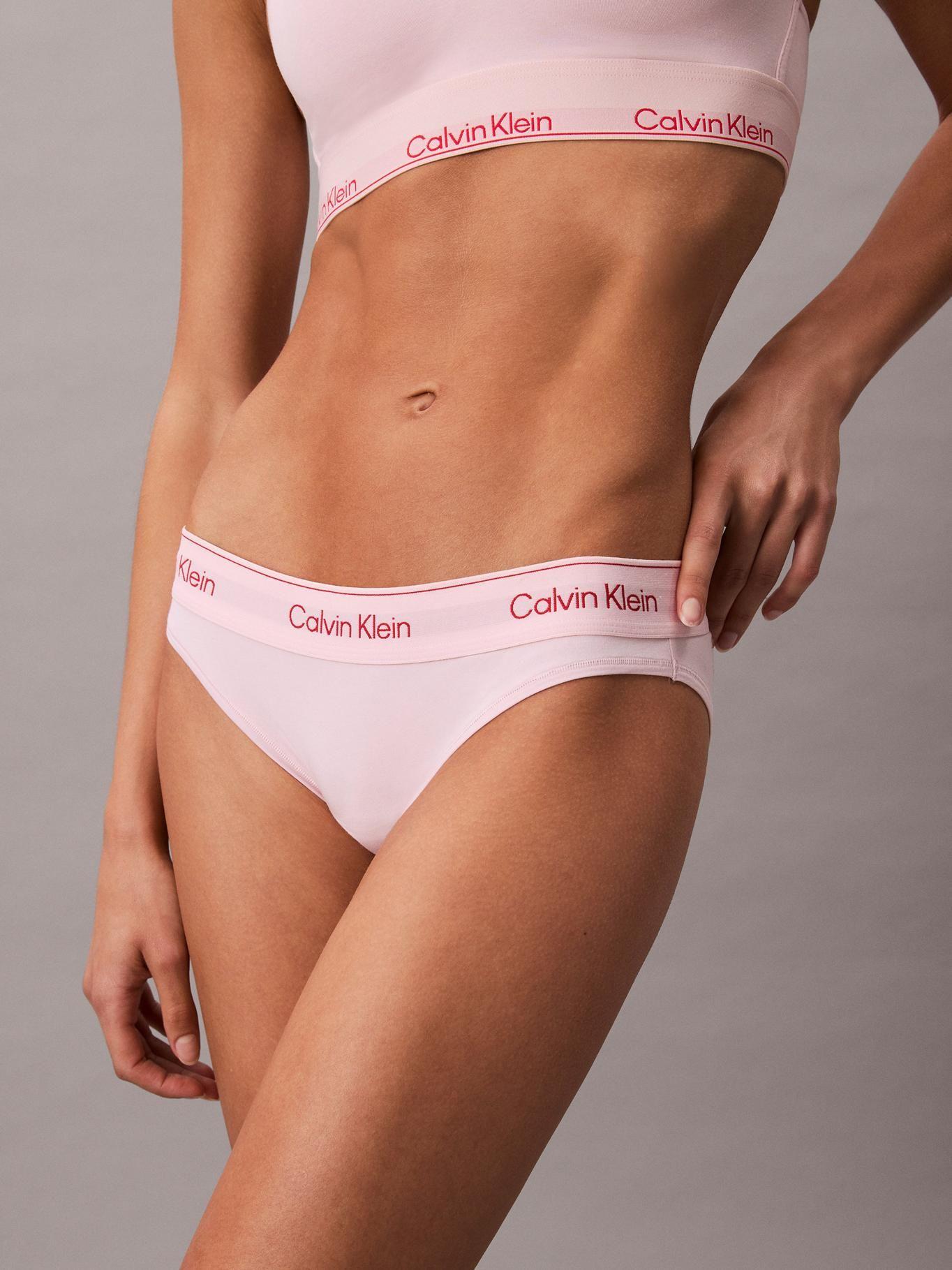 Calzón Bikini Icon Cotton Modal Rosa Calvin Klein-3