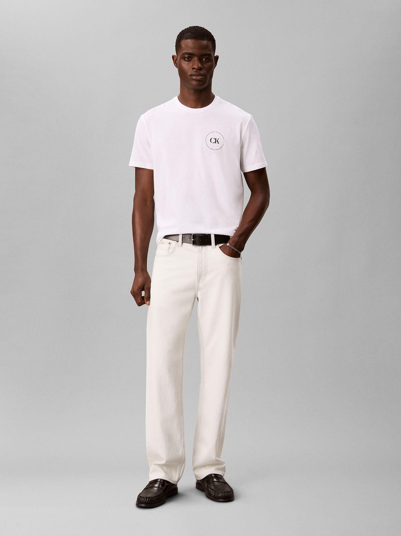 Polera Y Logo Gráfico Blanco Calvin Klein-1