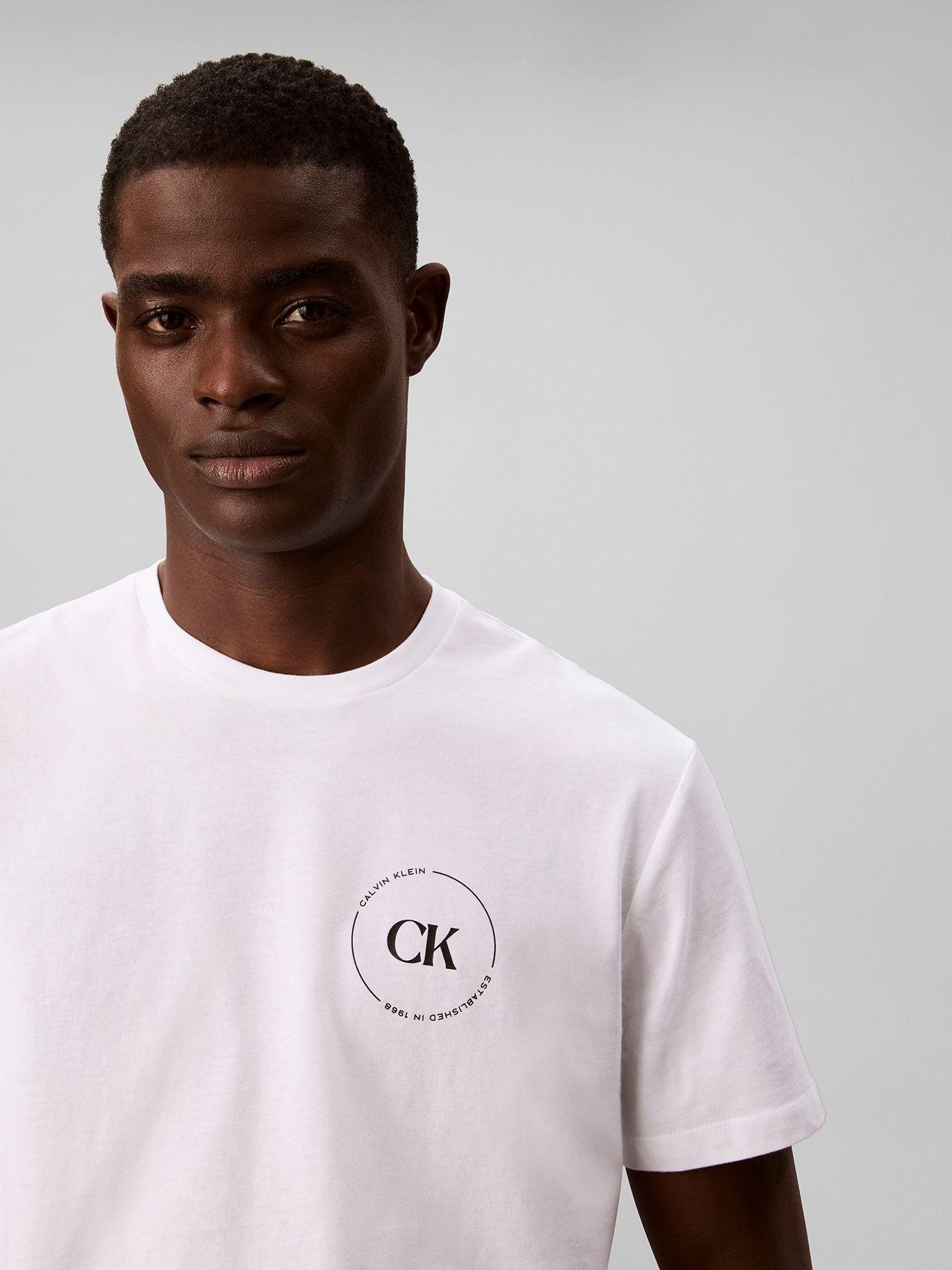 Polera Y Logo Gráfico Blanco Calvin Klein-4