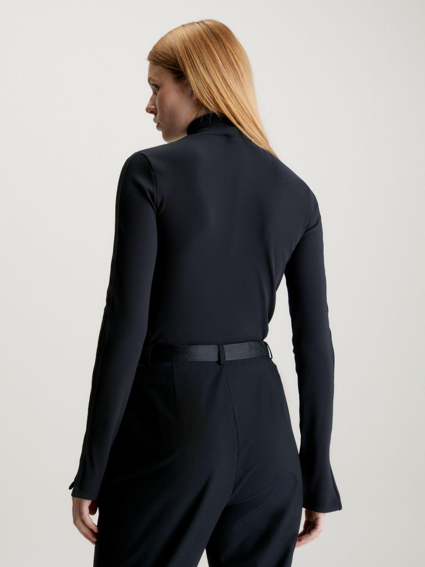 Polera Ls Tab Split Negro-2