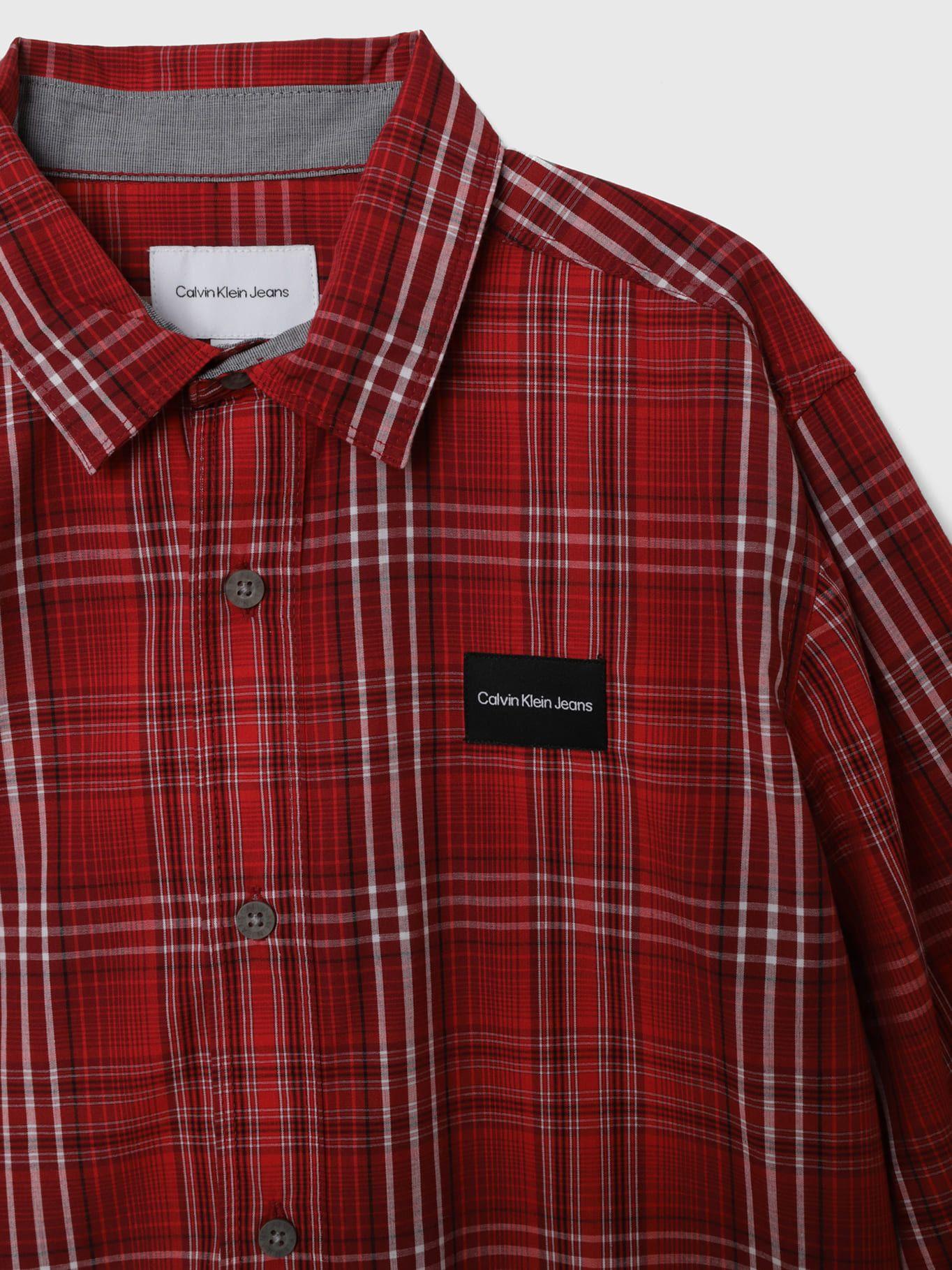 Camisa Niño Yarn-Dyed Plaid Rojo Calvin Klein-2