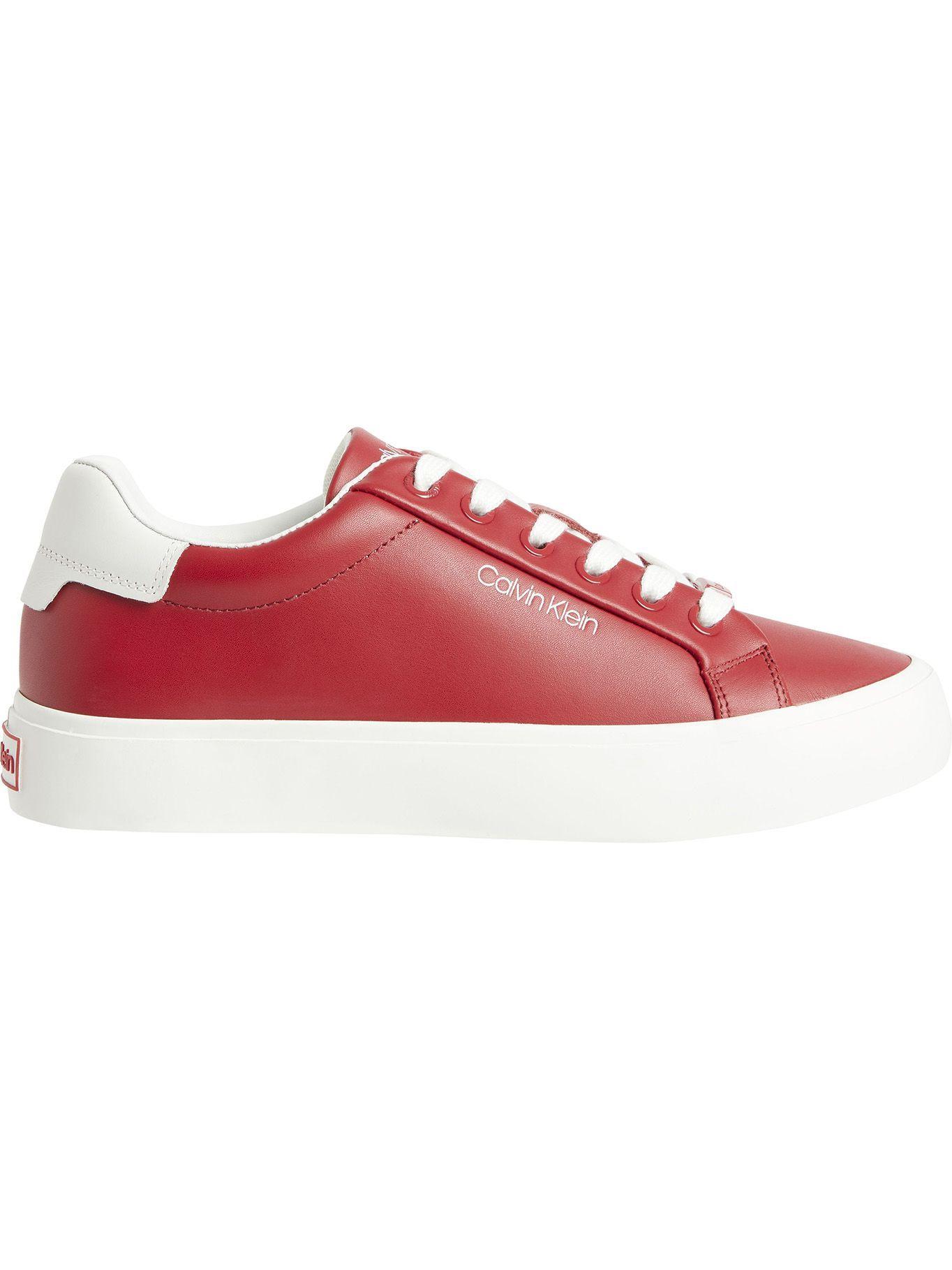 Zapatilla Urbana Lace Up Lth Rojo Calvin Klein-0