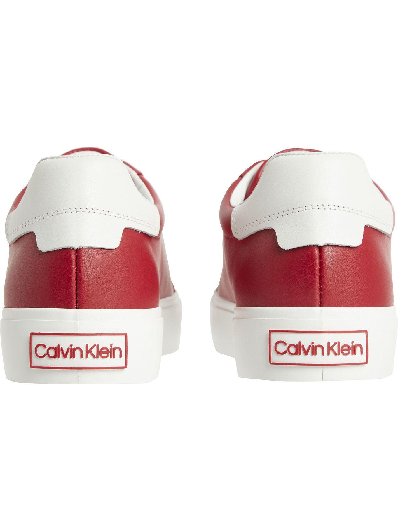 Zapatilla Urbana Lace Up Lth Rojo Calvin Klein-3