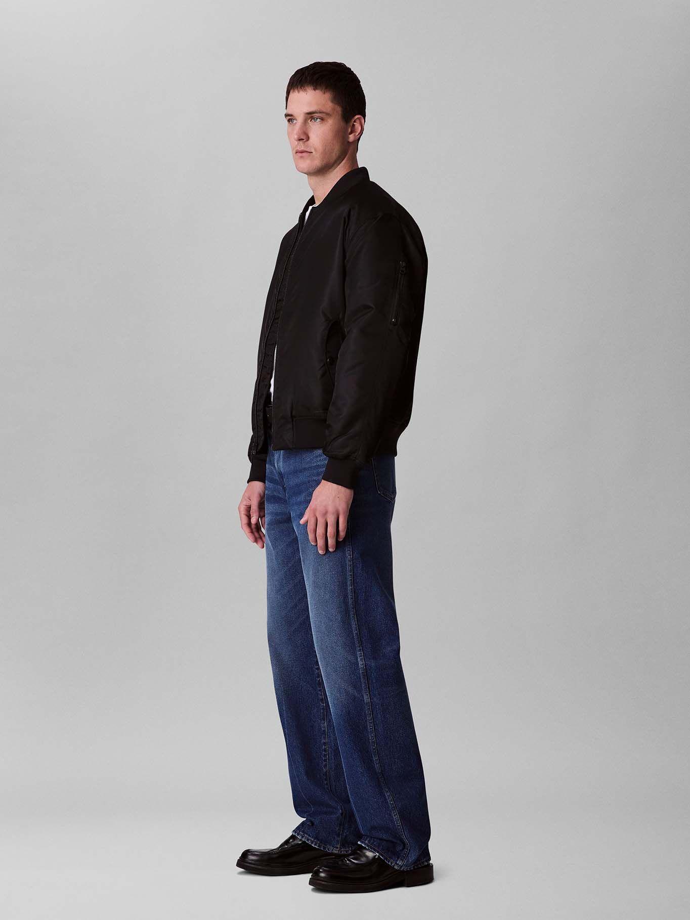 Chaqueta Bomber de Nailon Negro Calvin Klein-3