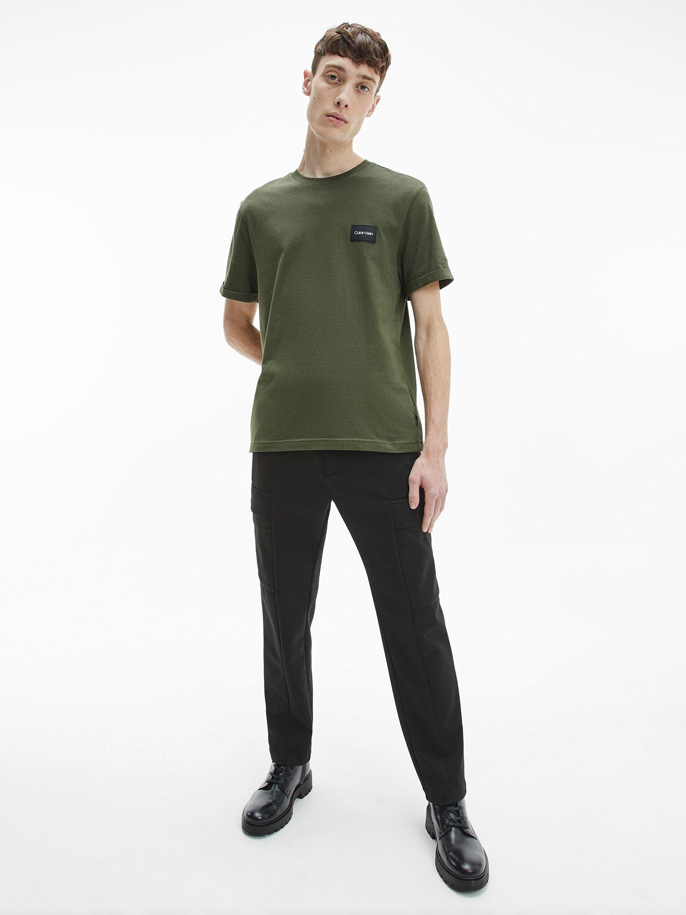 Polera Turn-Up Verde Olivo Calvin Klein-1