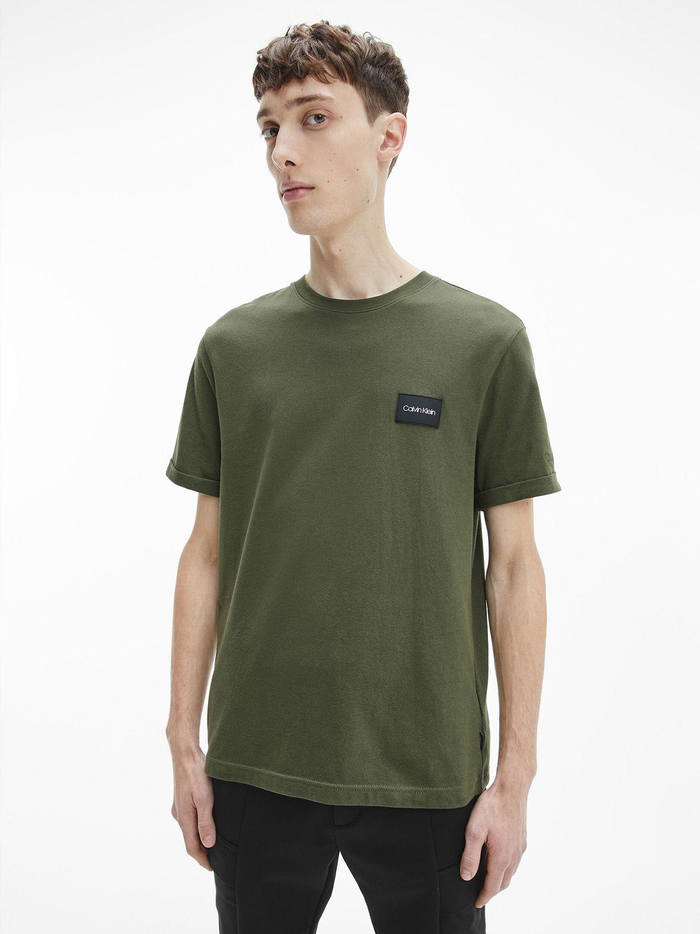 Polera Turn-Up Verde Olivo Calvin Klein-0