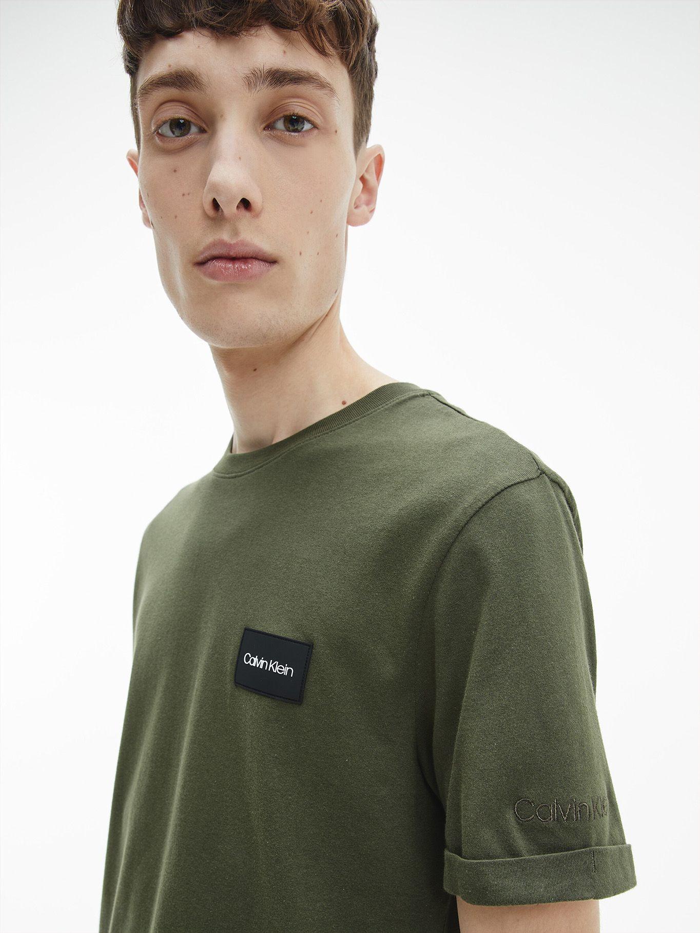 Polera Turn-Up Verde Olivo Calvin Klein-3