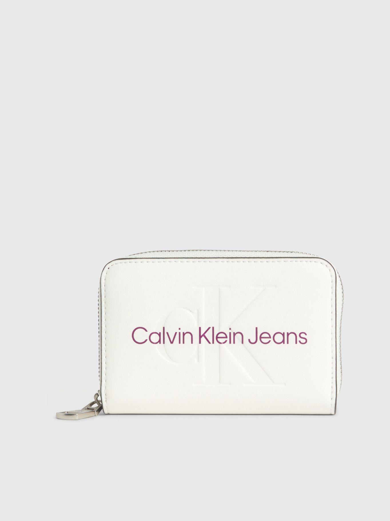 Billetera Sculpted Med Mono Blanco-0