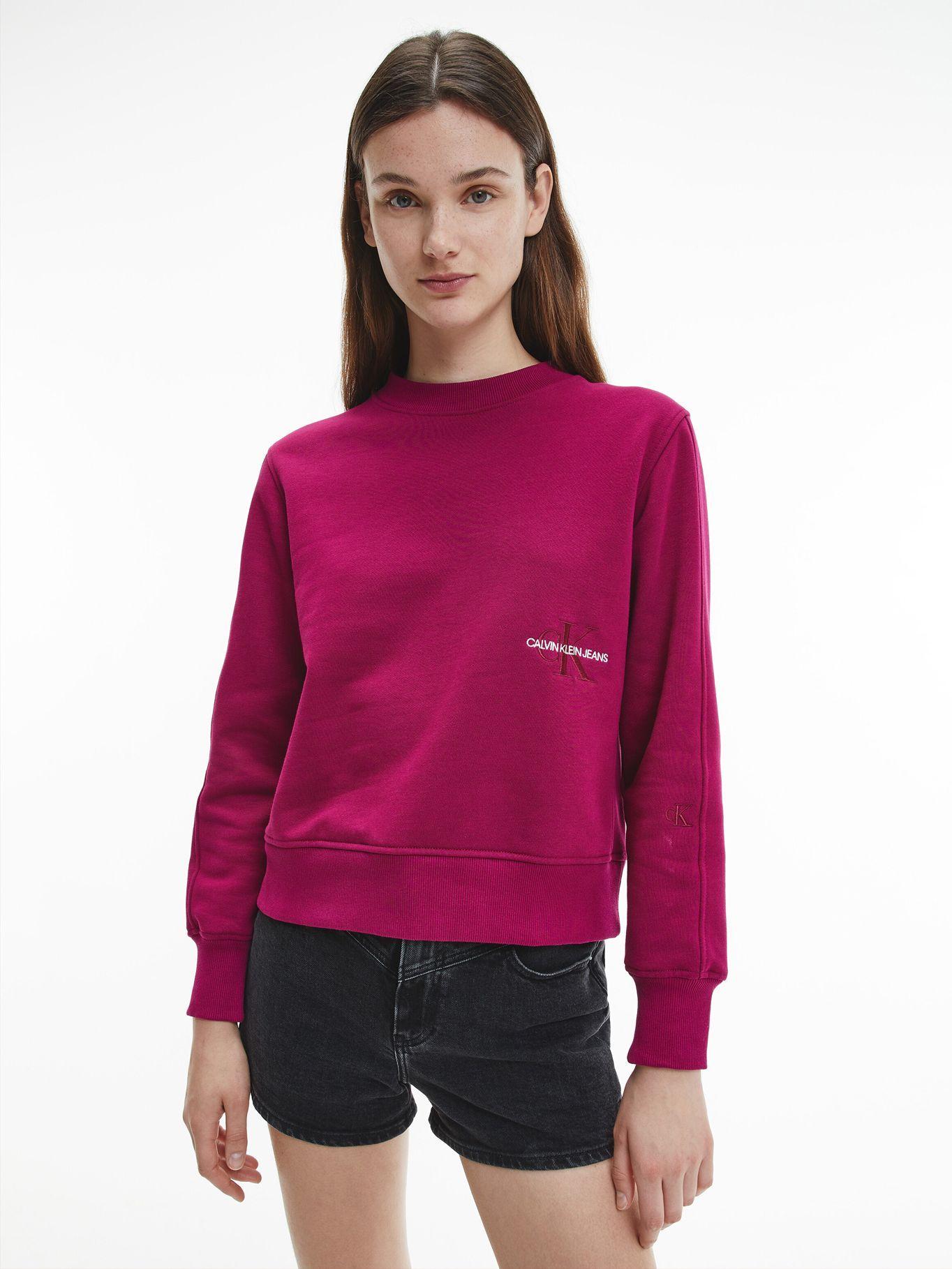 Polerón Off Placed Fucsia Calvin Klein Mujer-3