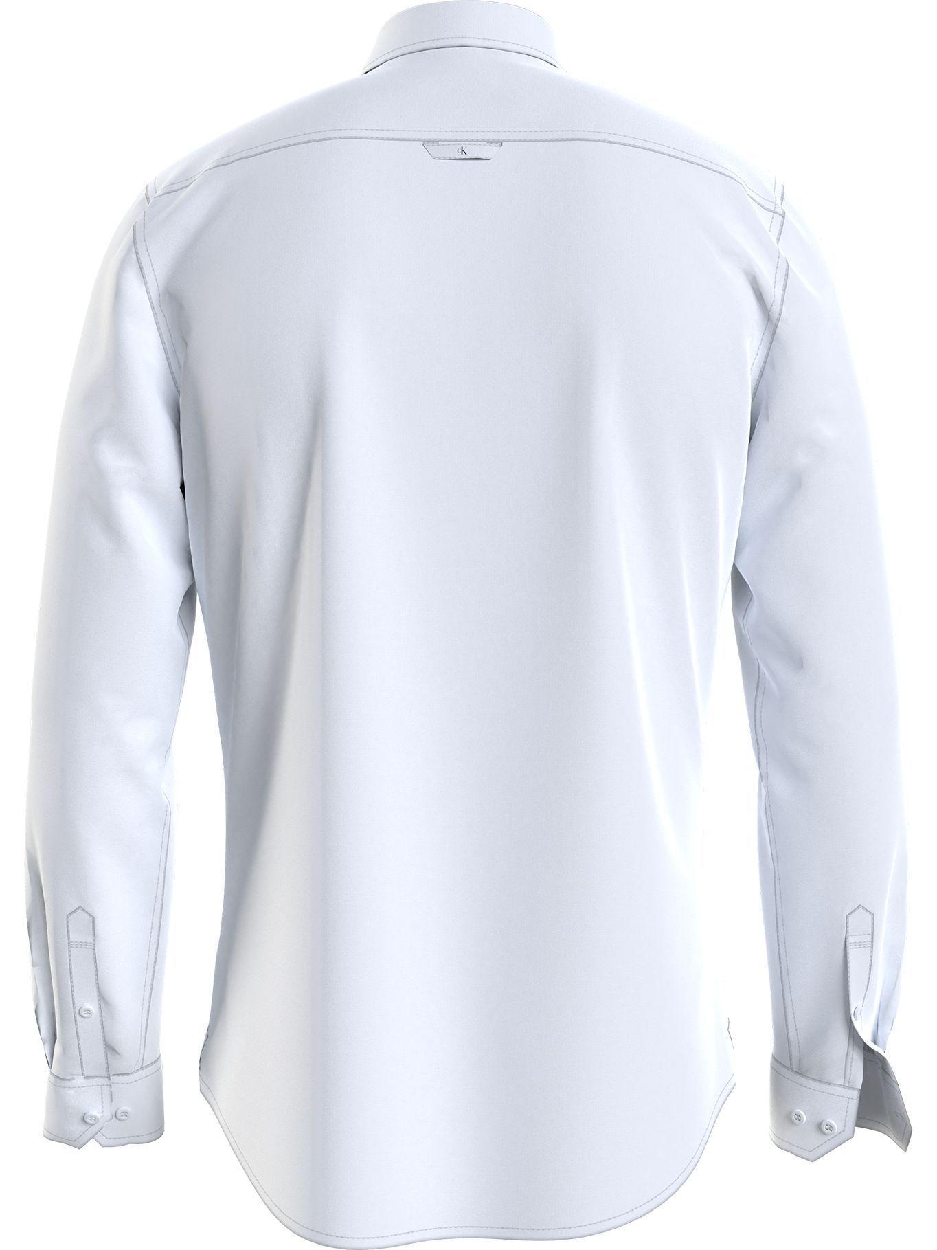 Camisa Oxford Slim Blanco Calvin Klein-1