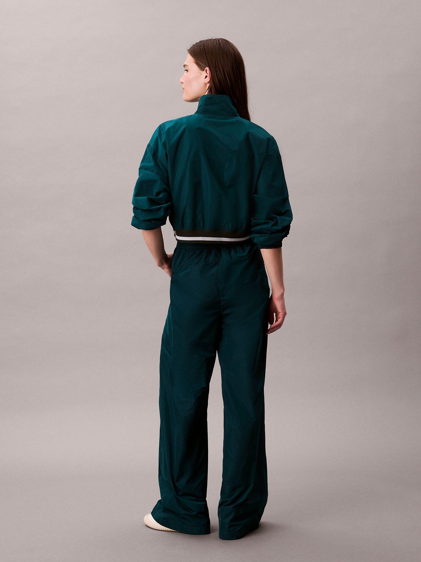 Pantalón Deportivo Tafetán Elástico Verde Calvin Klein-1