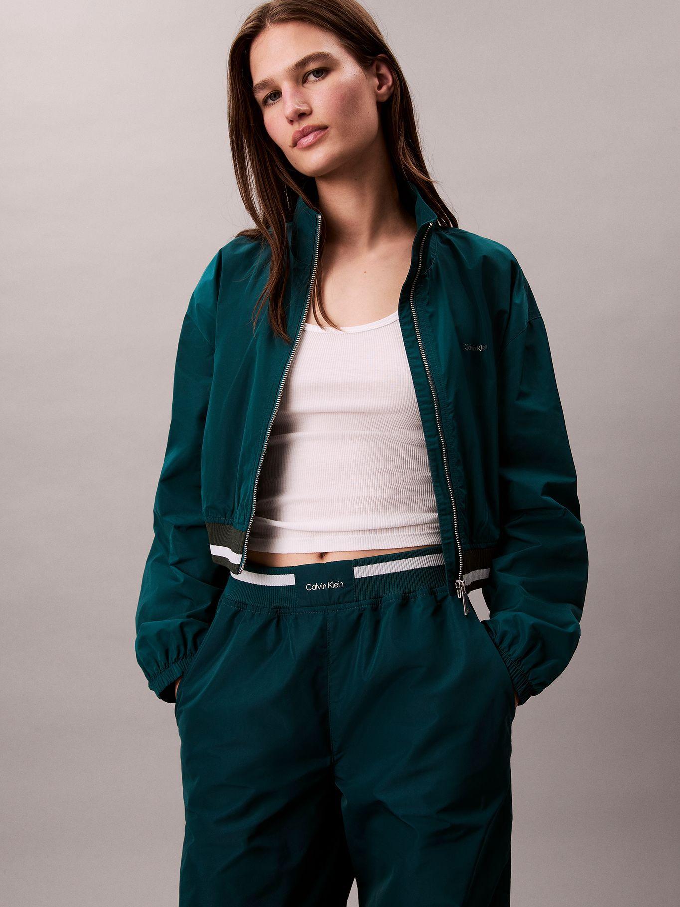 Pantalón Deportivo Tafetán Elástico Verde Calvin Klein-3