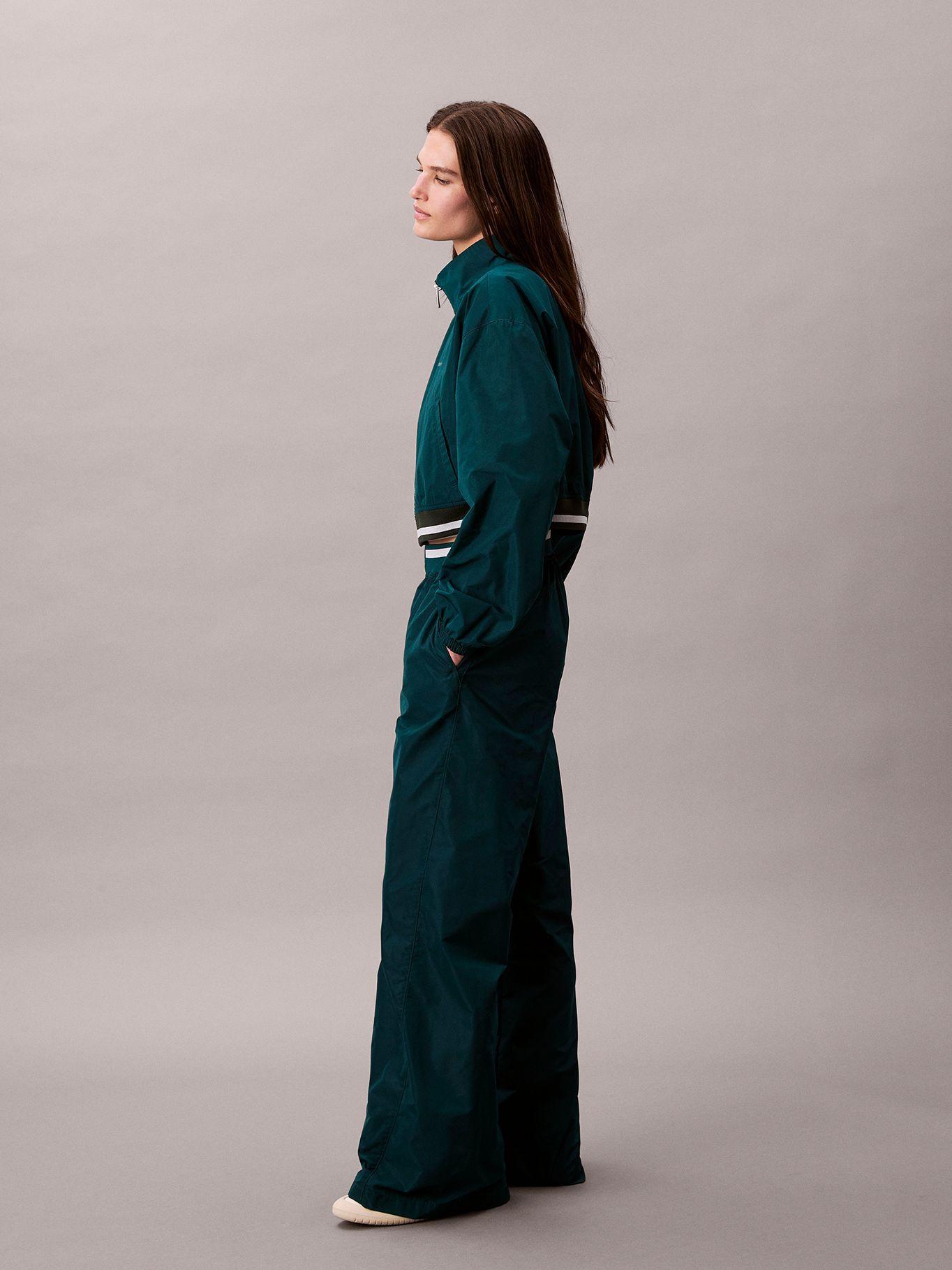 Pantalón Deportivo Tafetán Elástico Verde Calvin Klein-4