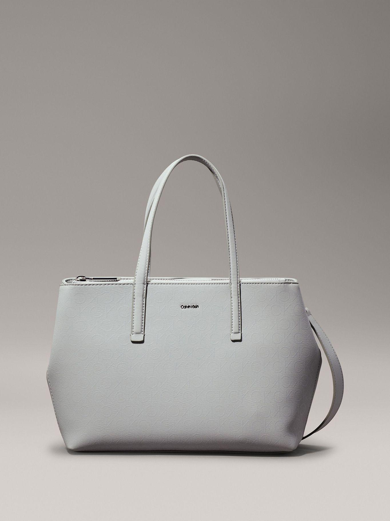 Cartera Tote Ck Must Mono Gris Calvin Klein-0