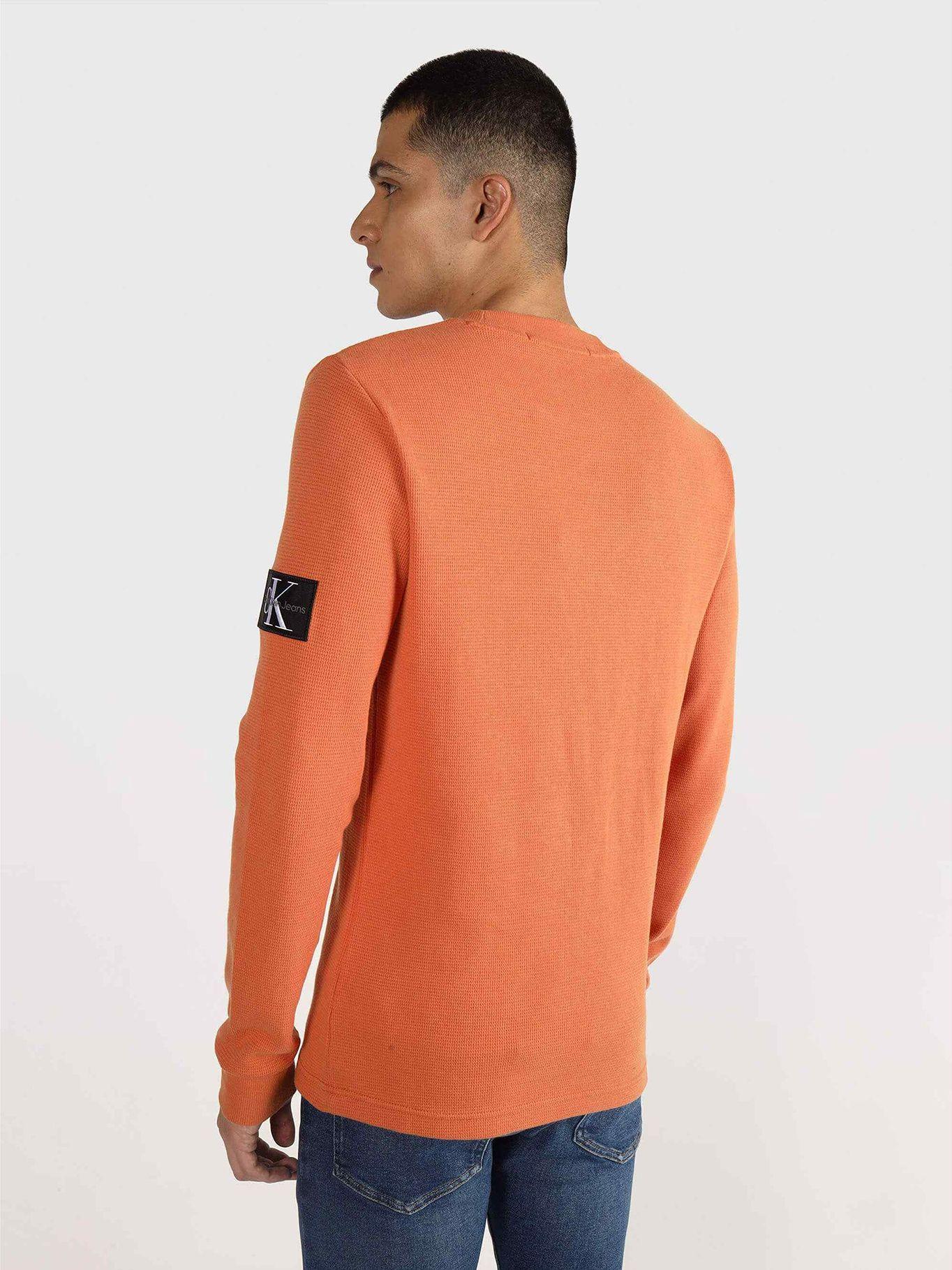 Polera Ls Waffle Naranja Calvin Klein-2