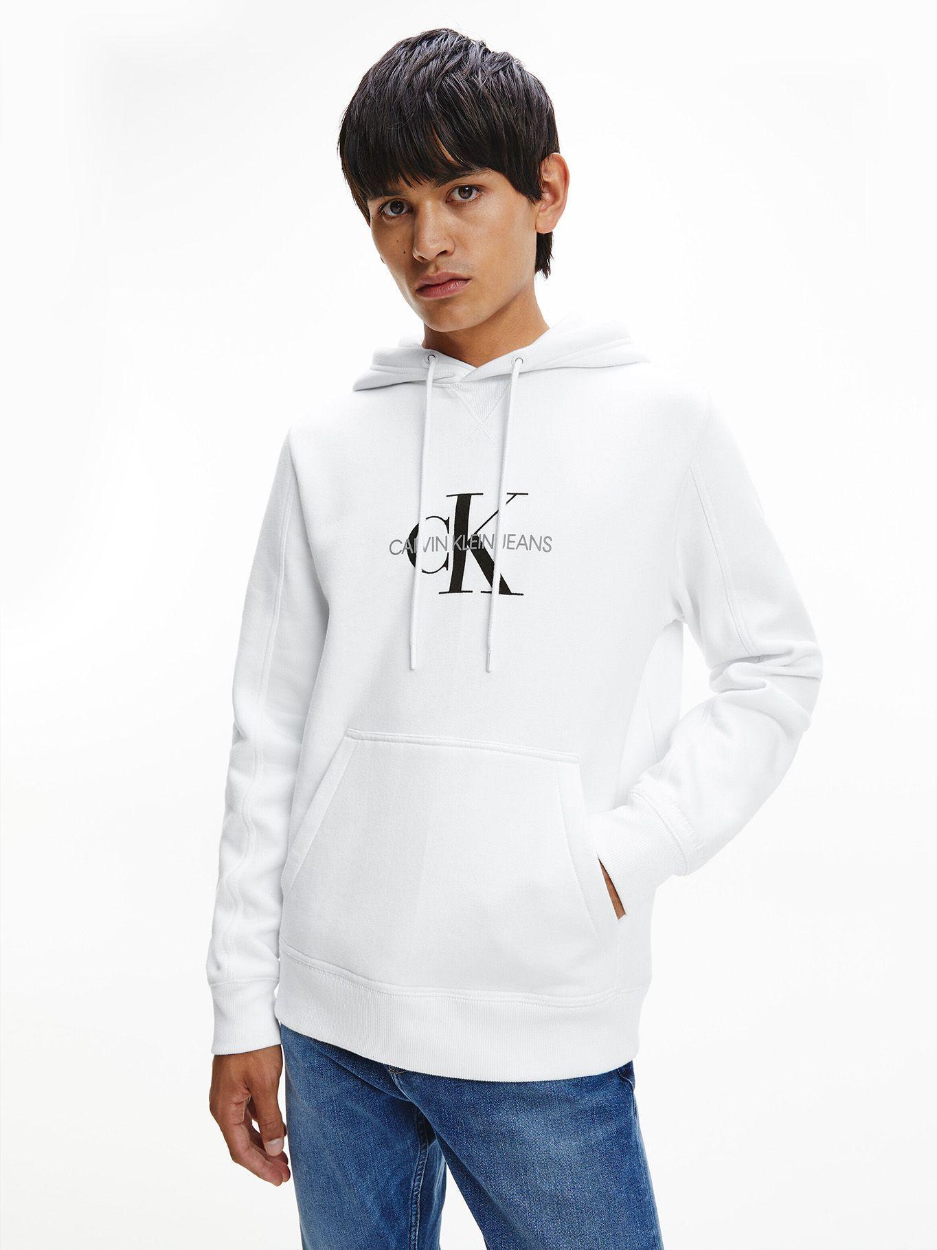 Hoodie Archival Monogram Blanco Calvin Klein-0