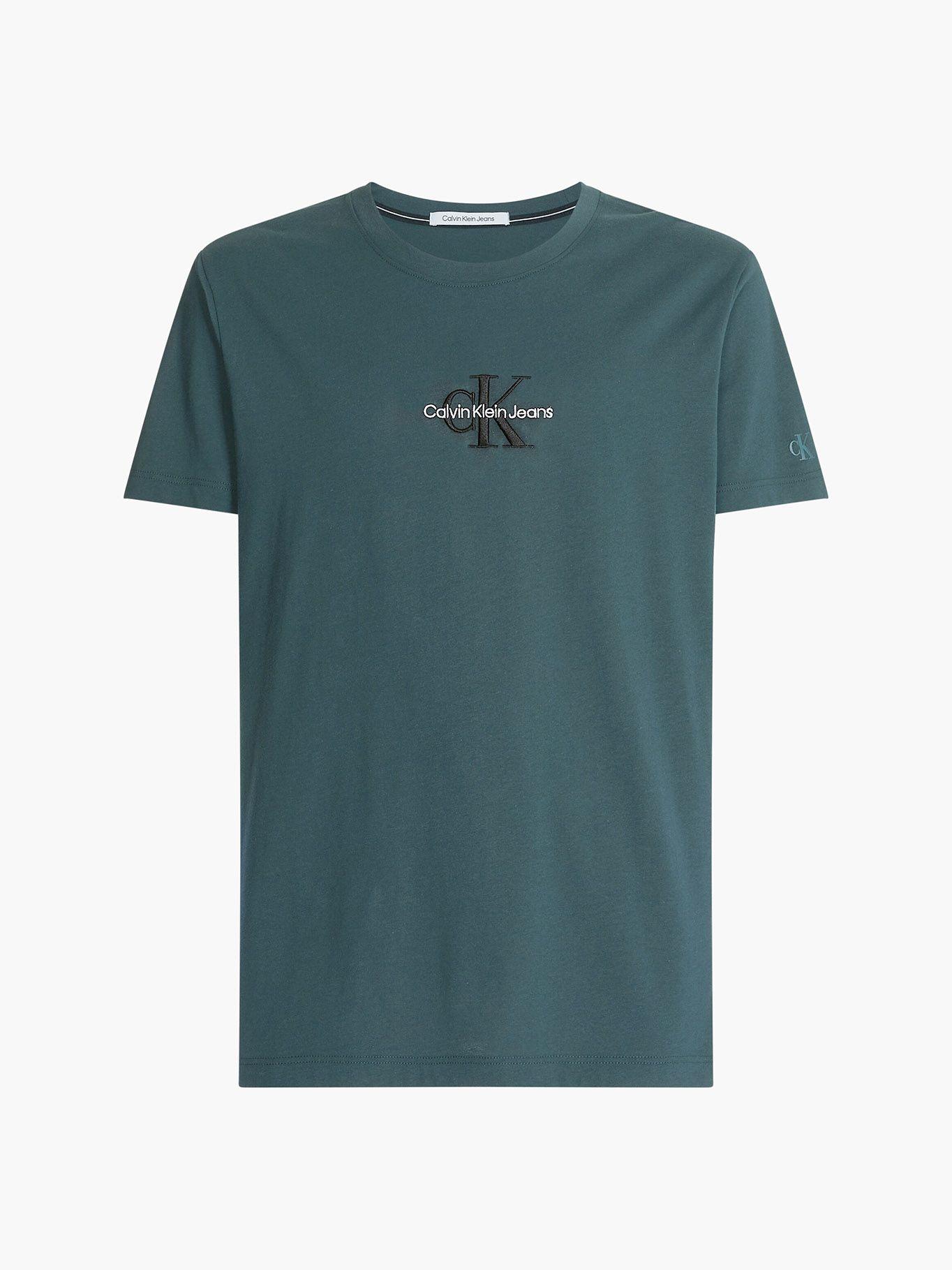 Polera Monogram Logo Verde Calvin Klein-4
