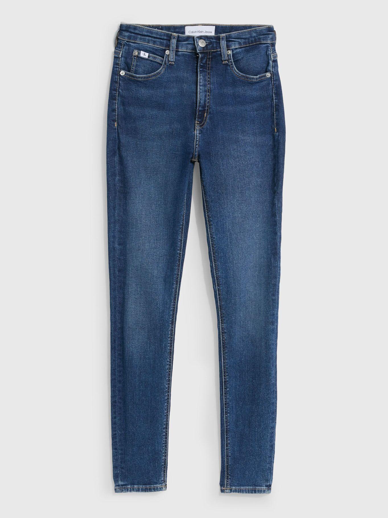 Jeans High Rise Super Skinny Ankle Azul 614 Calvin Klein-4