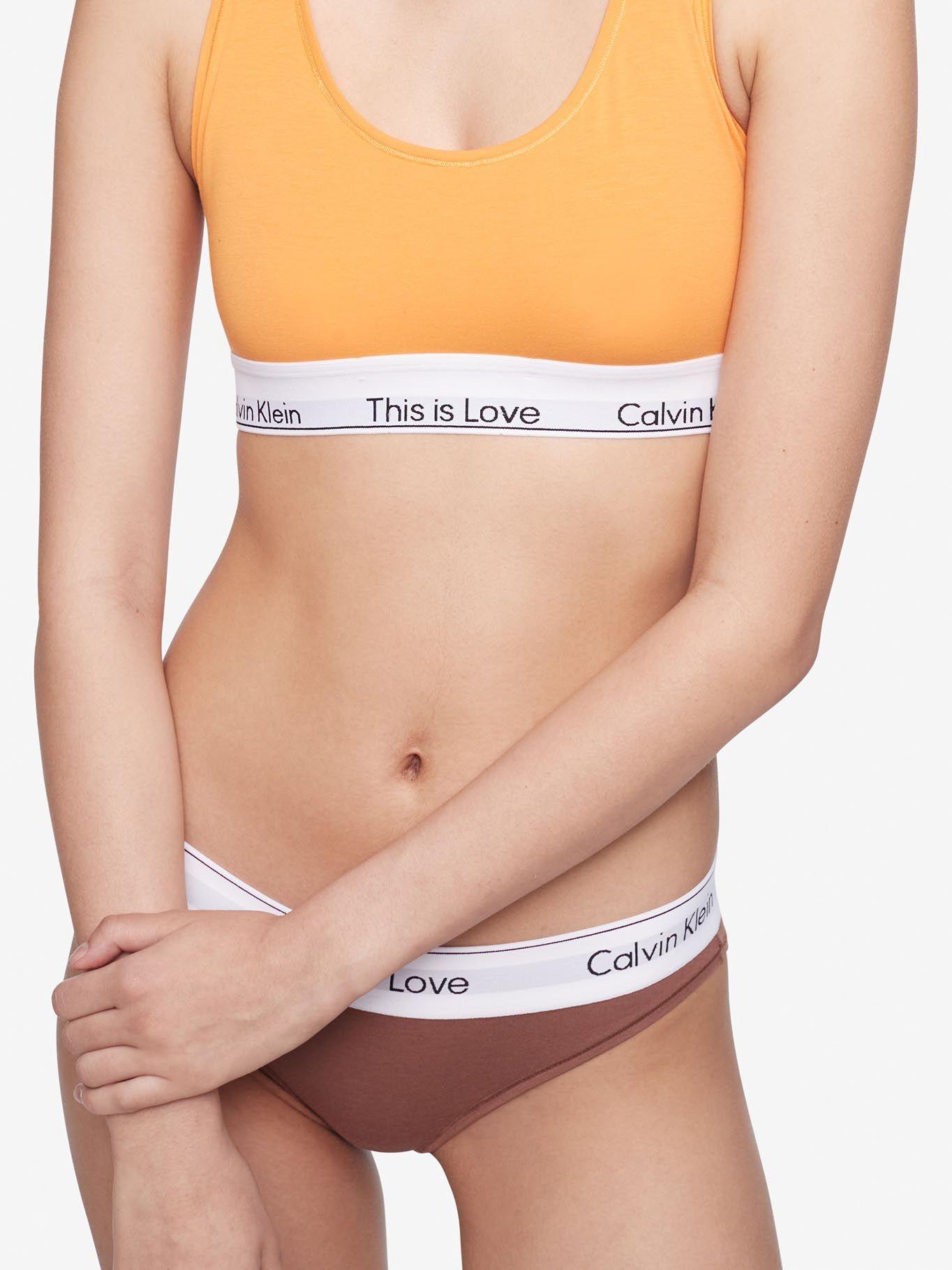 Bralette - Modern Cotton This Is Love Naranja Calvin Klein-3