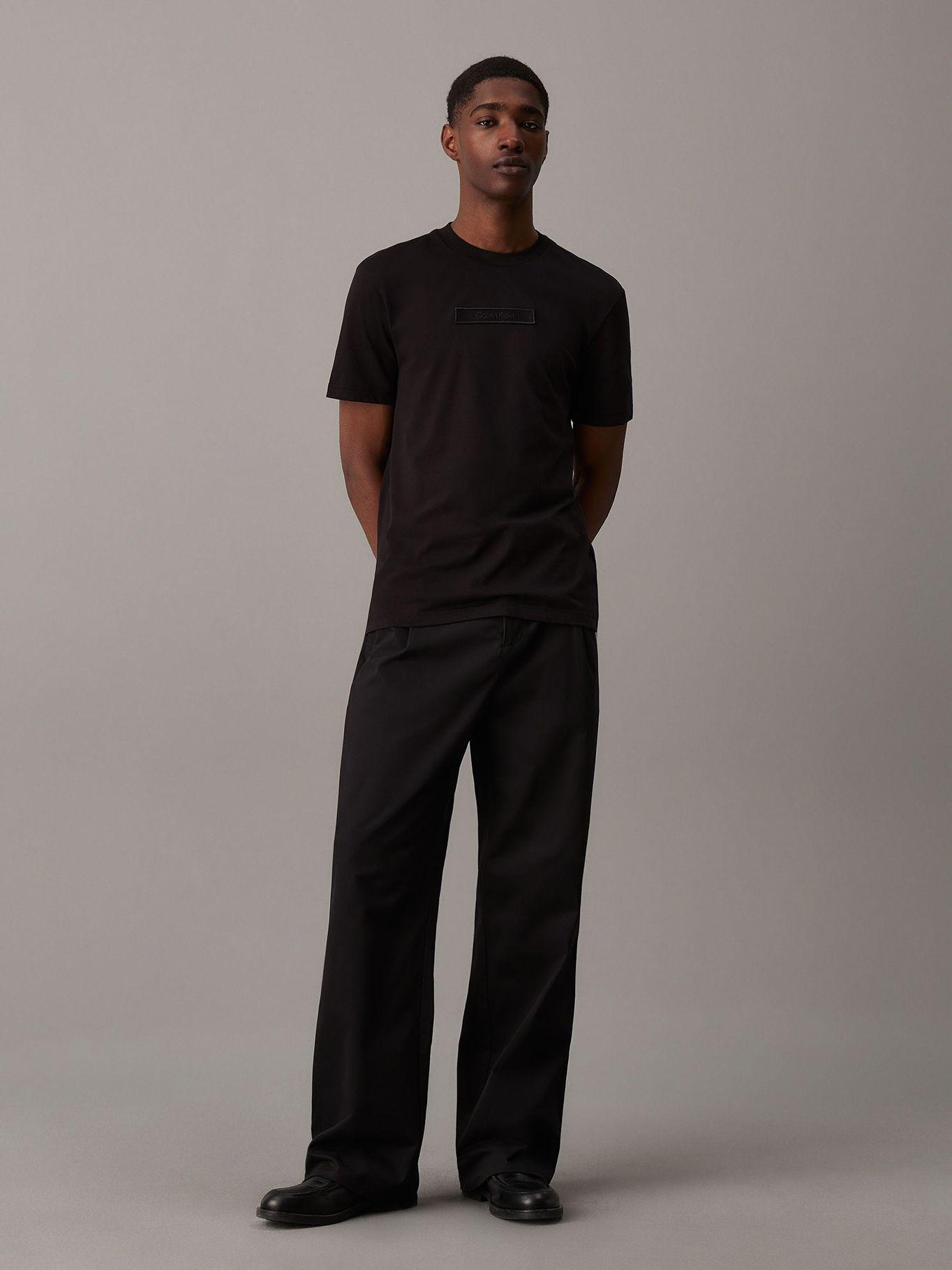 Polera Embroidered Logo Peached Negro Calvin Klein-1