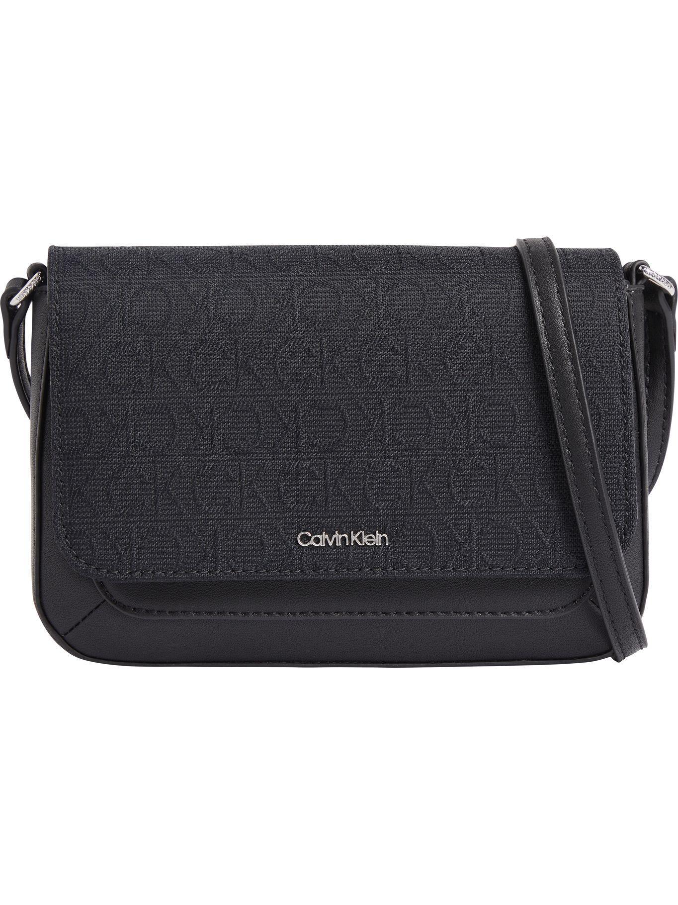 Bandolera con solapa monocromática Negro Calvin Klein-0