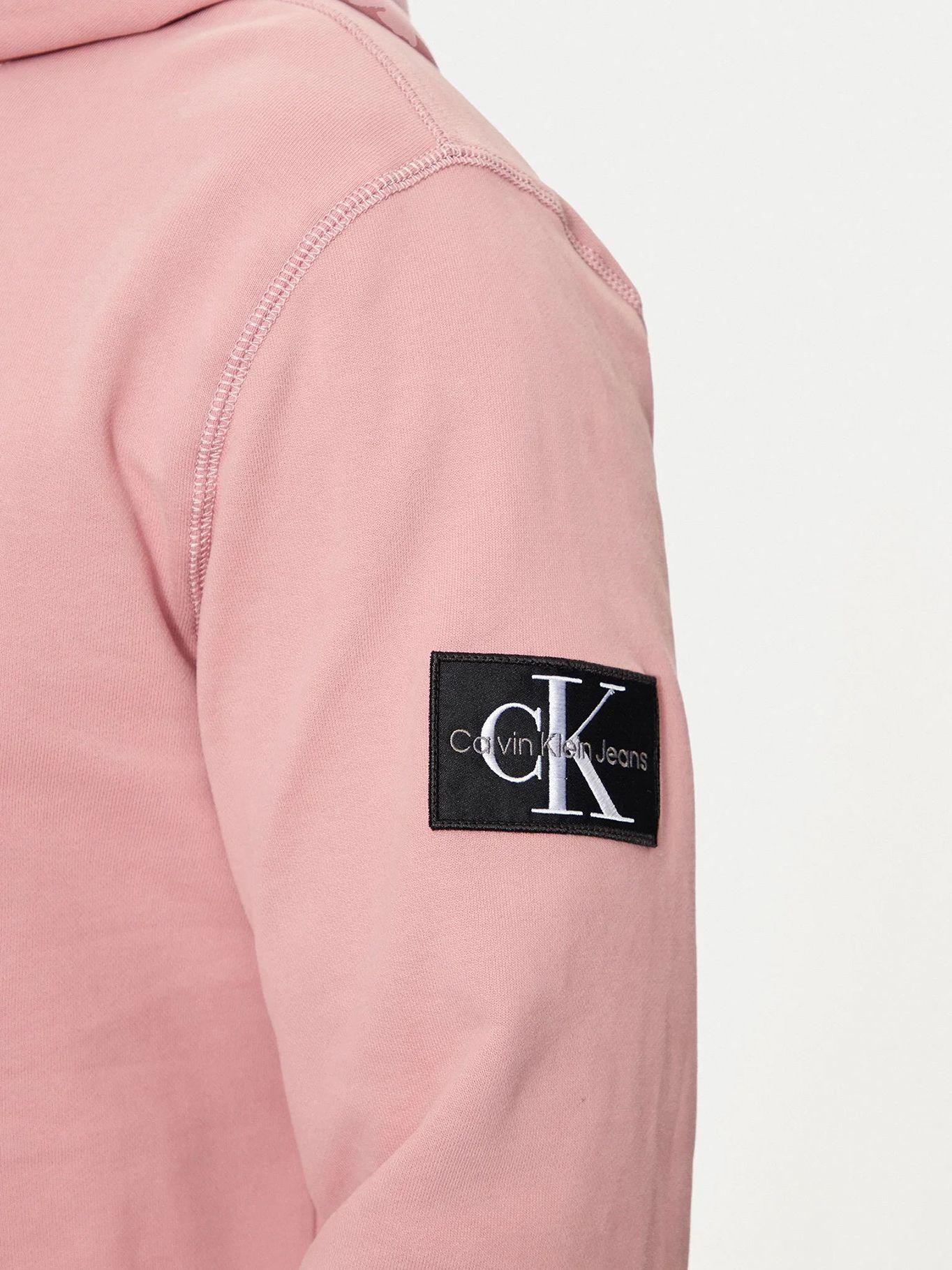 Polerón con Gorro Badge Rosado Calvin Klein-3